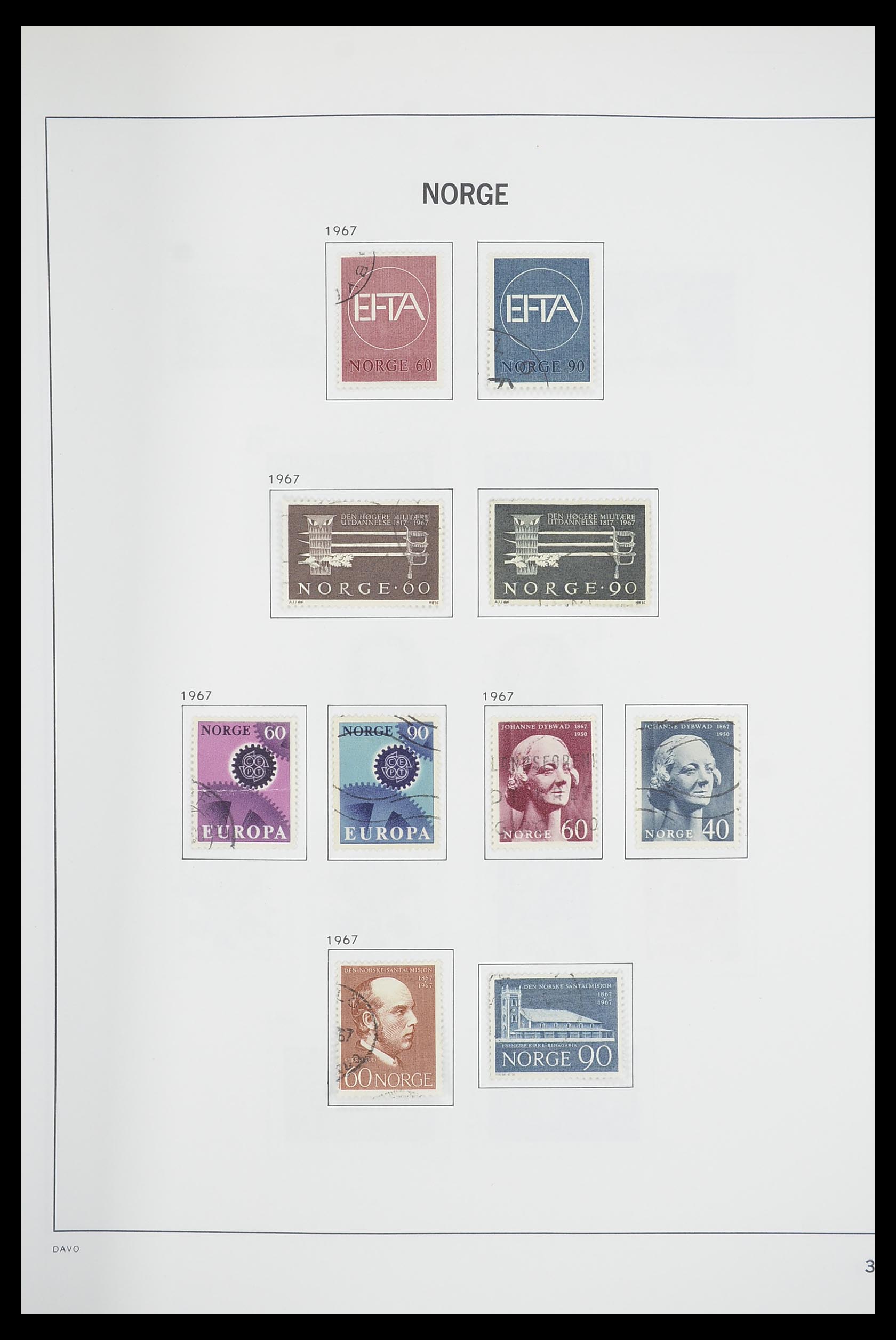 33486 035 - Postzegelverzameling 33486 Noorwegen 1856-1996.