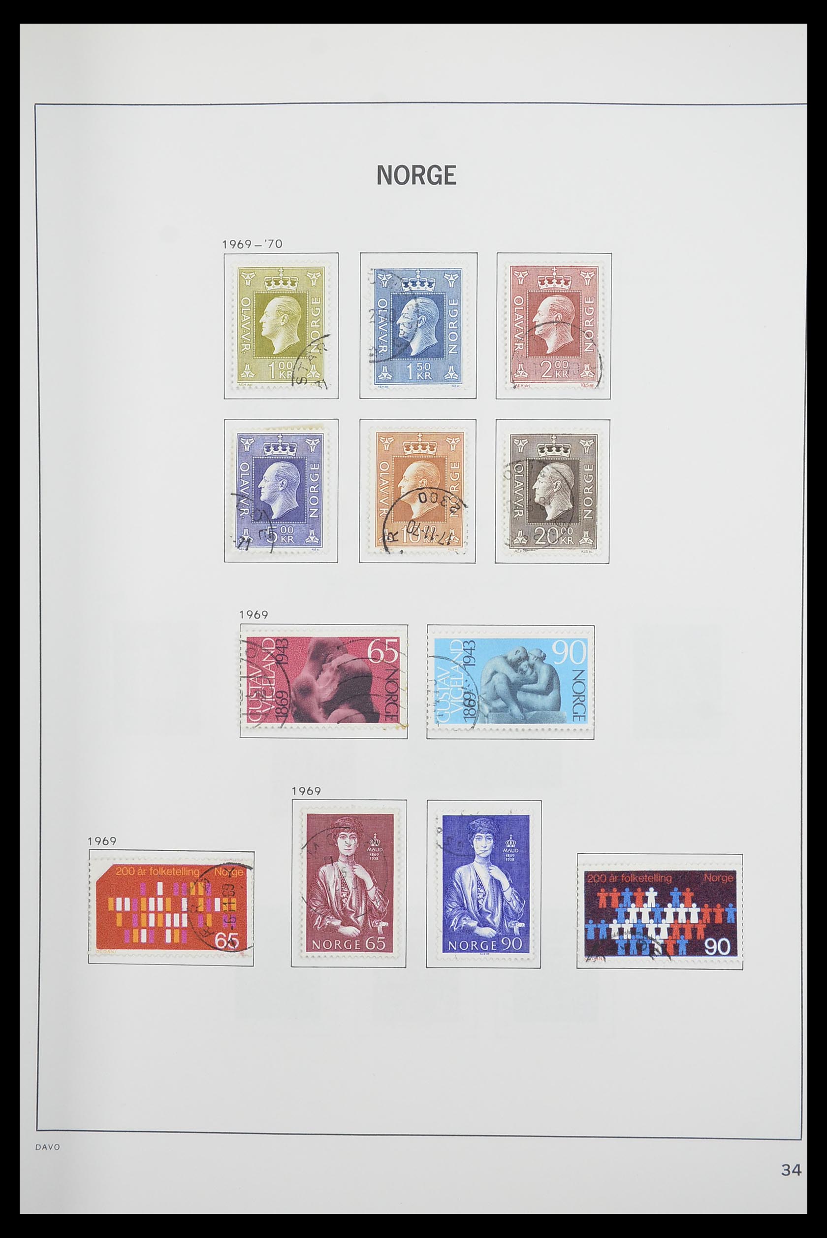 33486 038 - Postzegelverzameling 33486 Noorwegen 1856-1996.