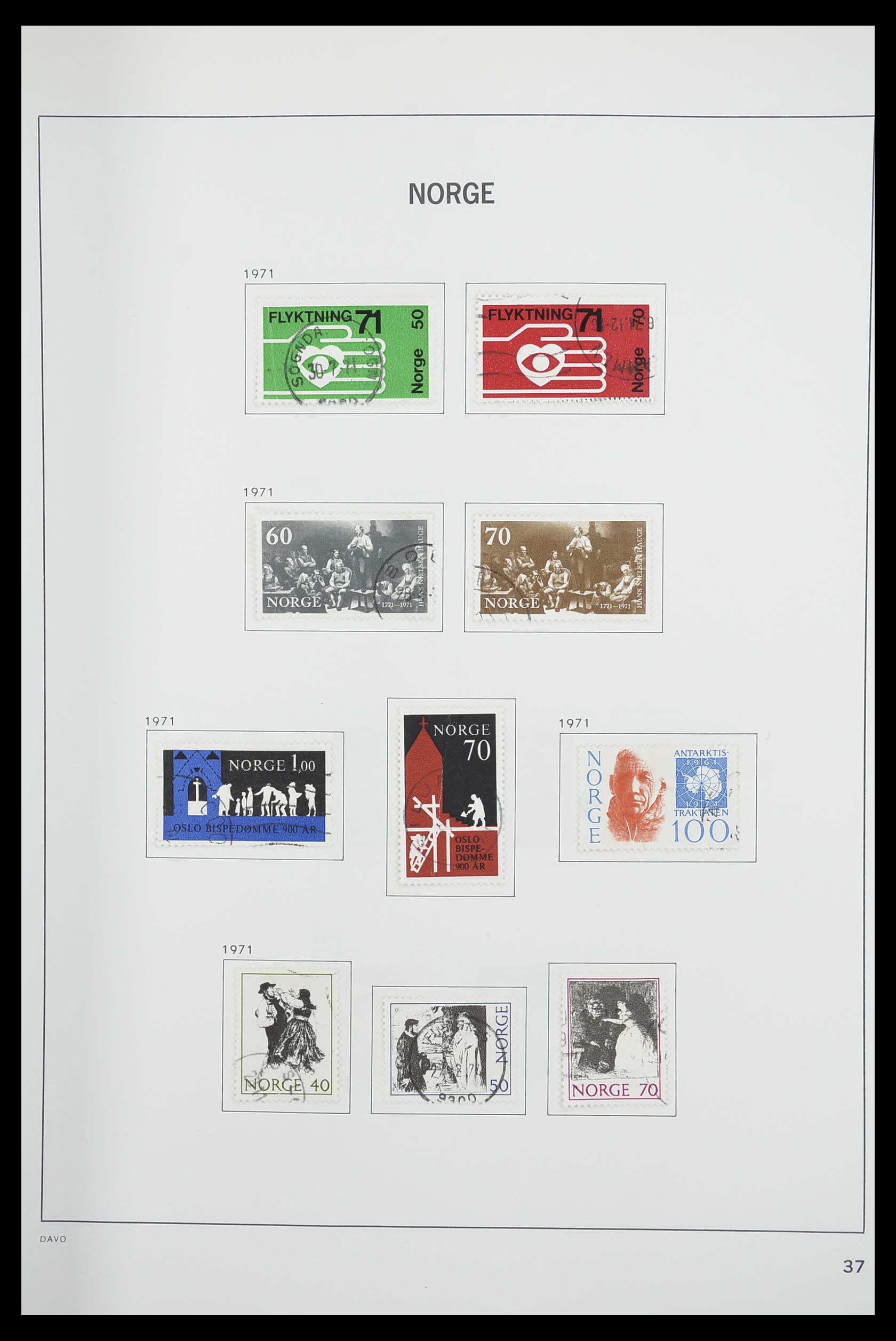 33486 041 - Postzegelverzameling 33486 Noorwegen 1856-1996.