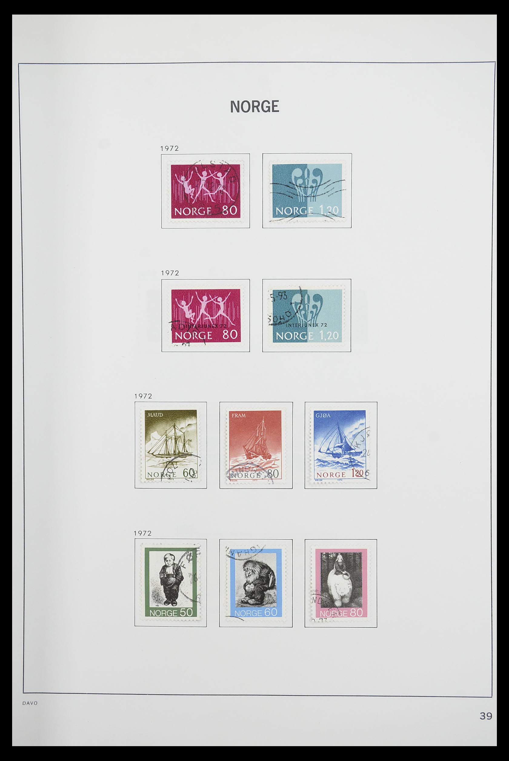 33486 043 - Postzegelverzameling 33486 Noorwegen 1856-1996.