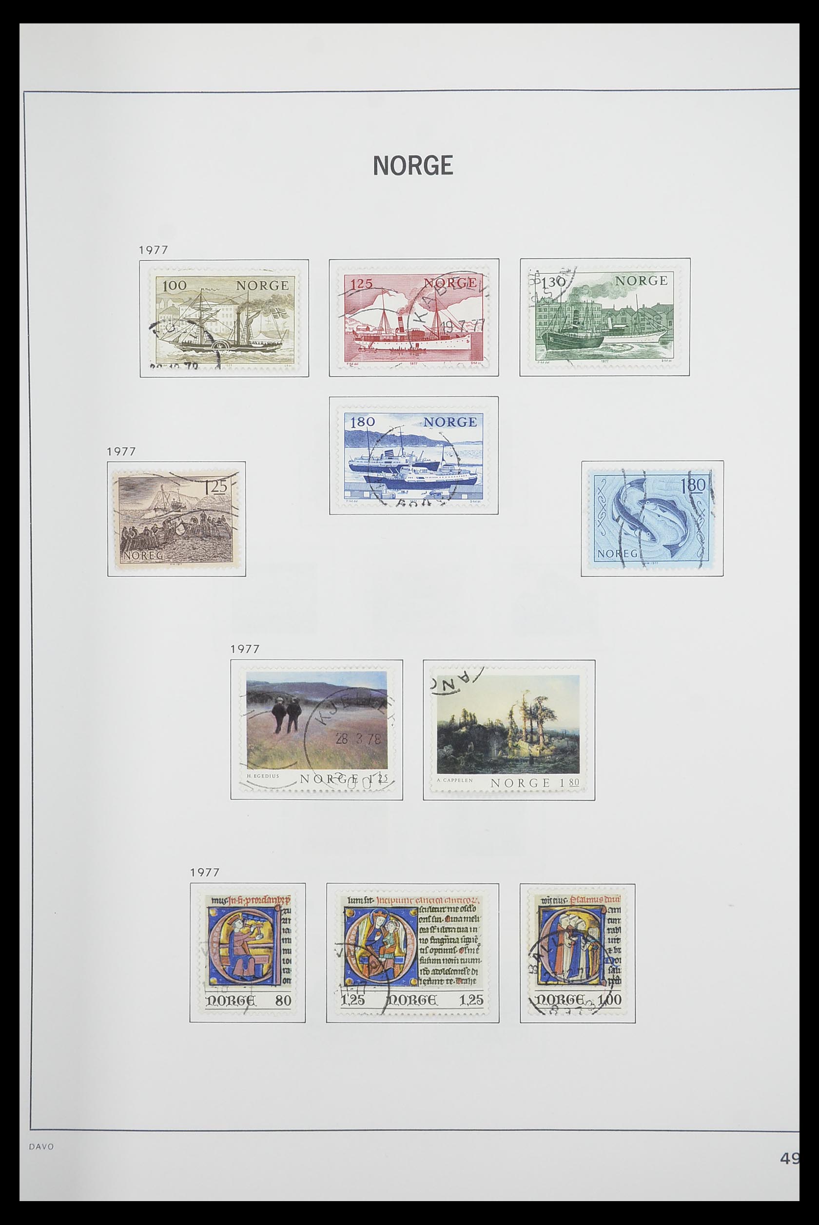 33486 053 - Postzegelverzameling 33486 Noorwegen 1856-1996.