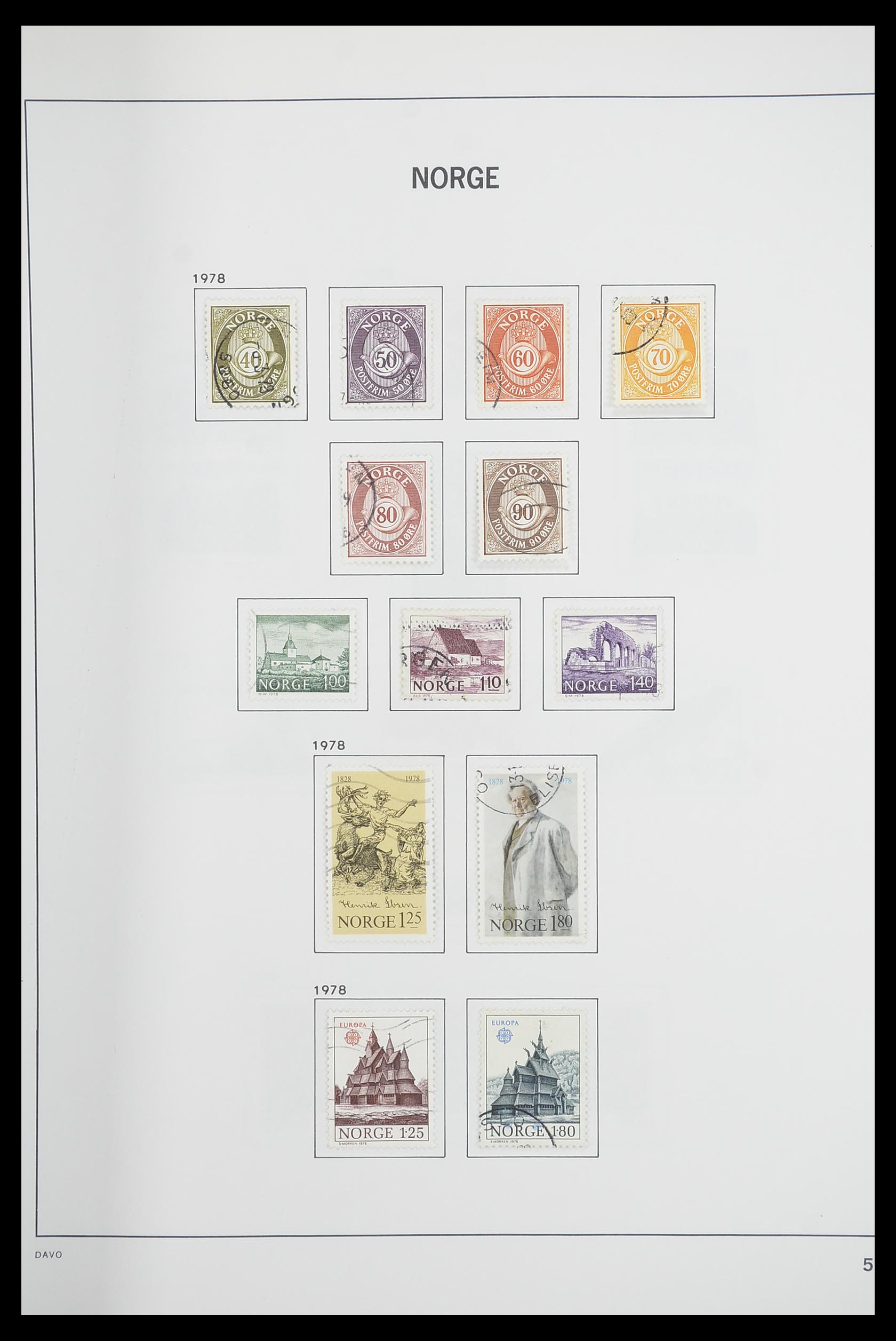 33486 054 - Postzegelverzameling 33486 Noorwegen 1856-1996.