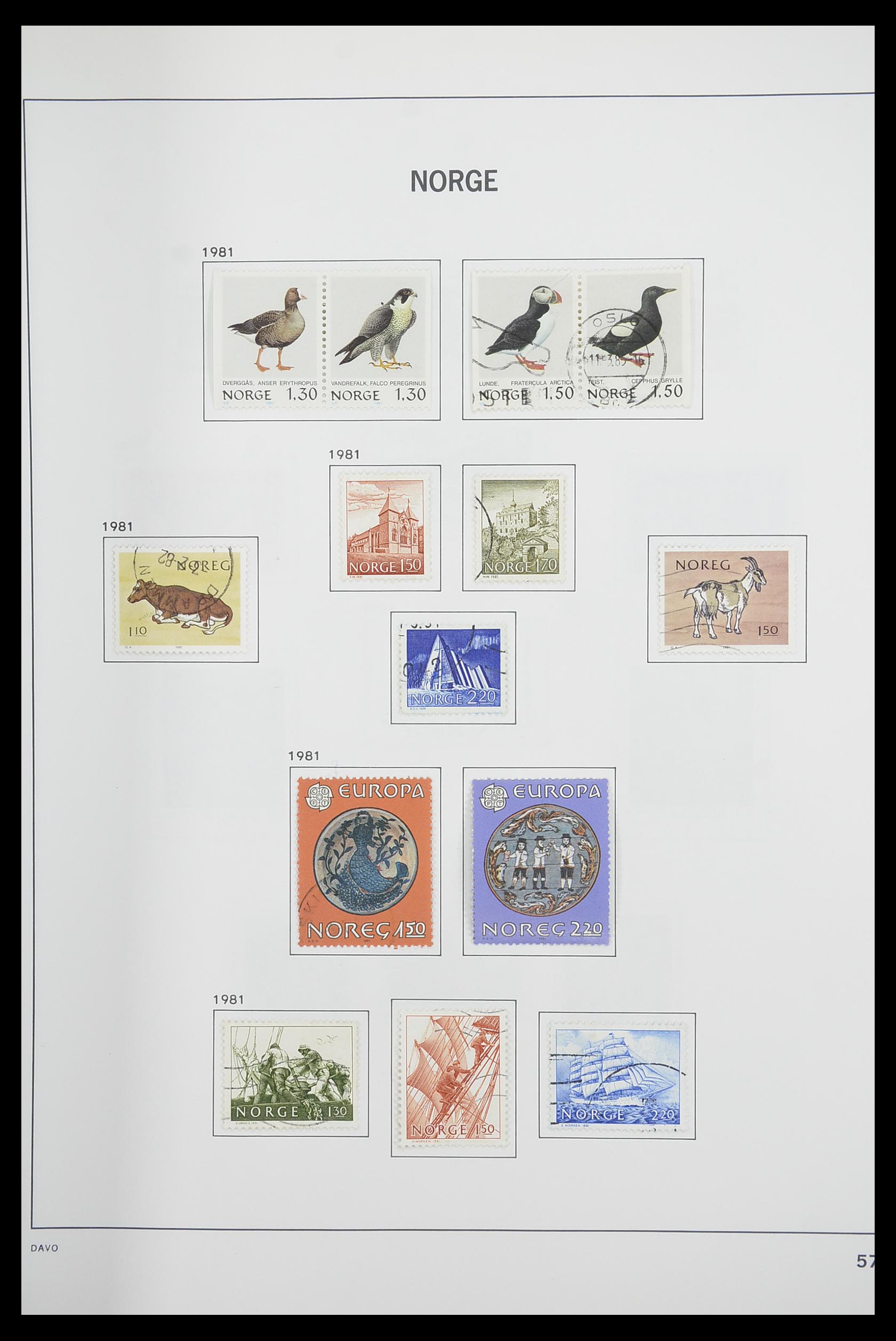 33486 061 - Postzegelverzameling 33486 Noorwegen 1856-1996.