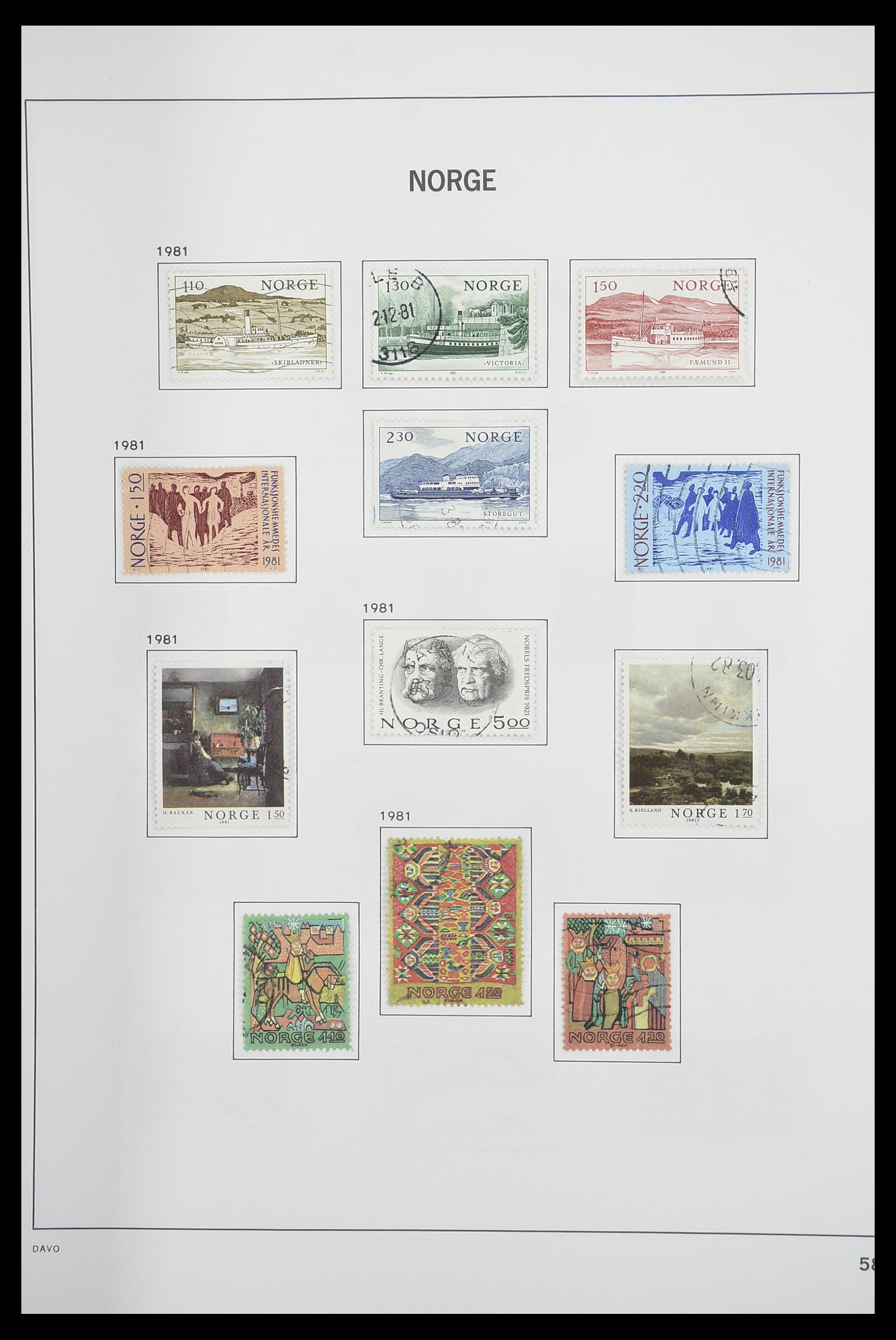 33486 062 - Postzegelverzameling 33486 Noorwegen 1856-1996.