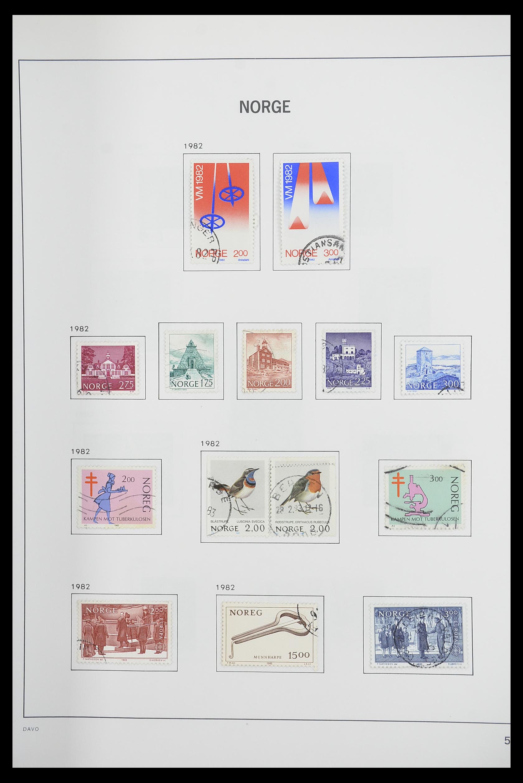 33486 063 - Postzegelverzameling 33486 Noorwegen 1856-1996.