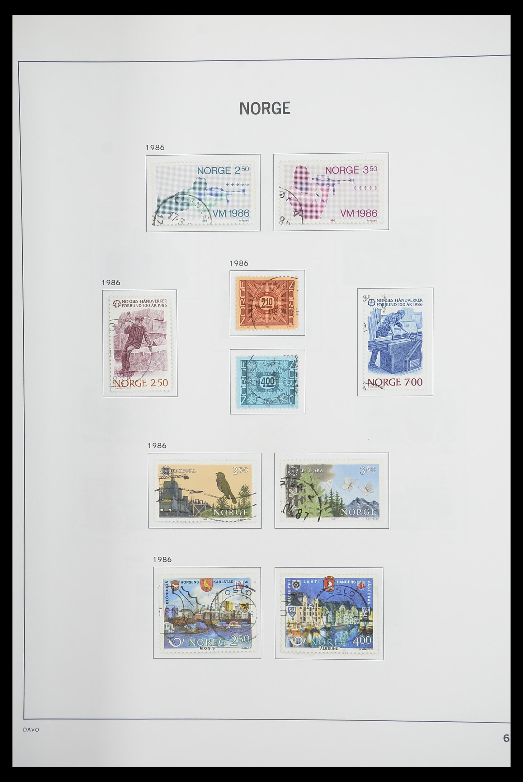 33486 071 - Postzegelverzameling 33486 Noorwegen 1856-1996.