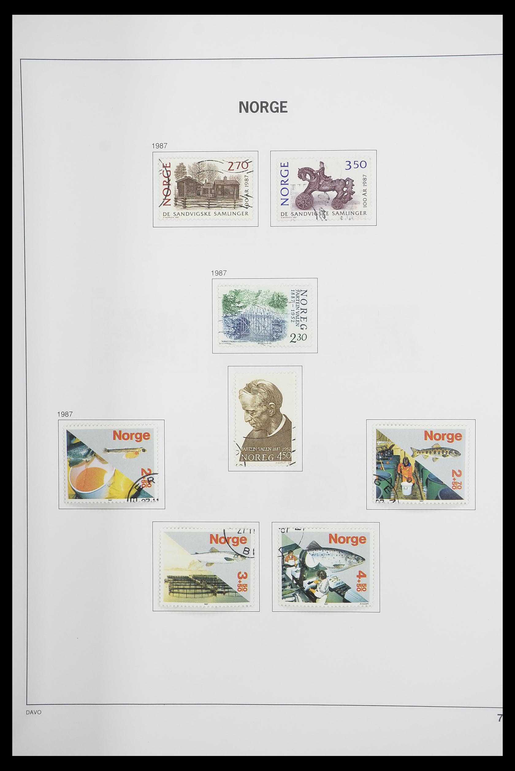 33486 074 - Postzegelverzameling 33486 Noorwegen 1856-1996.