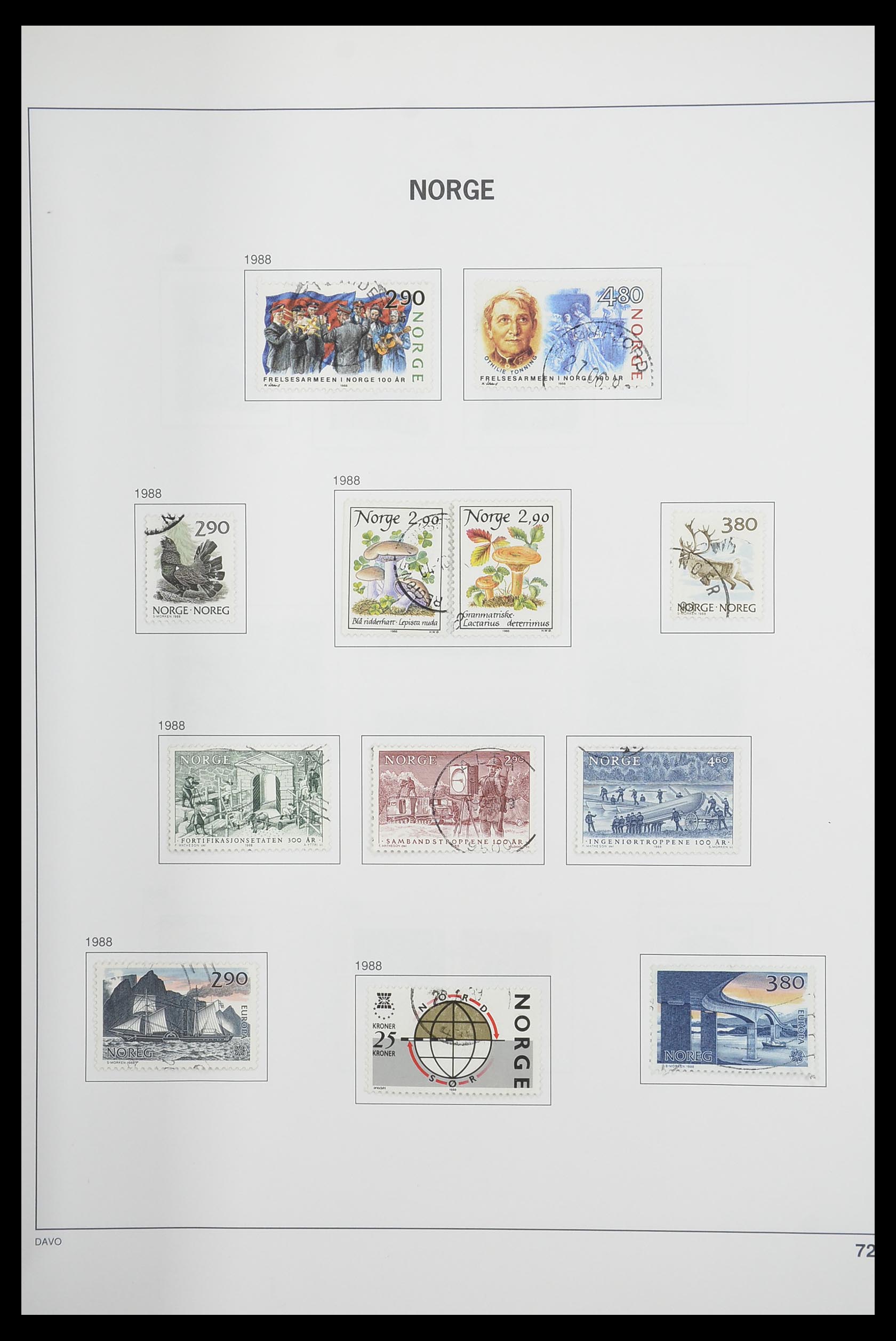 33486 076 - Postzegelverzameling 33486 Noorwegen 1856-1996.