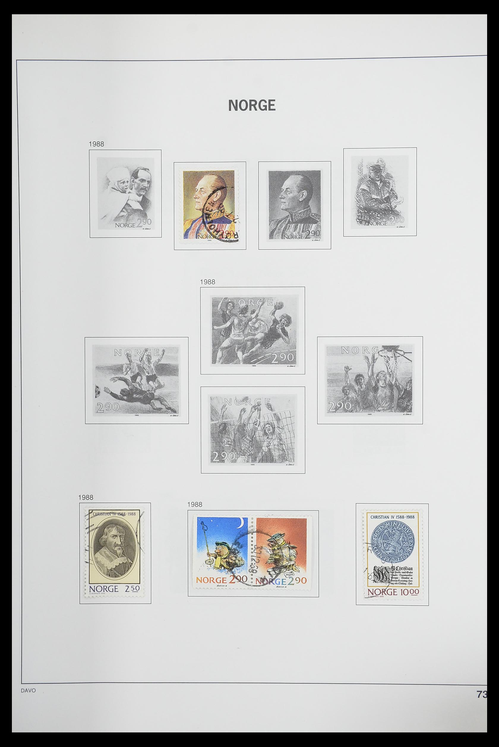 33486 077 - Postzegelverzameling 33486 Noorwegen 1856-1996.