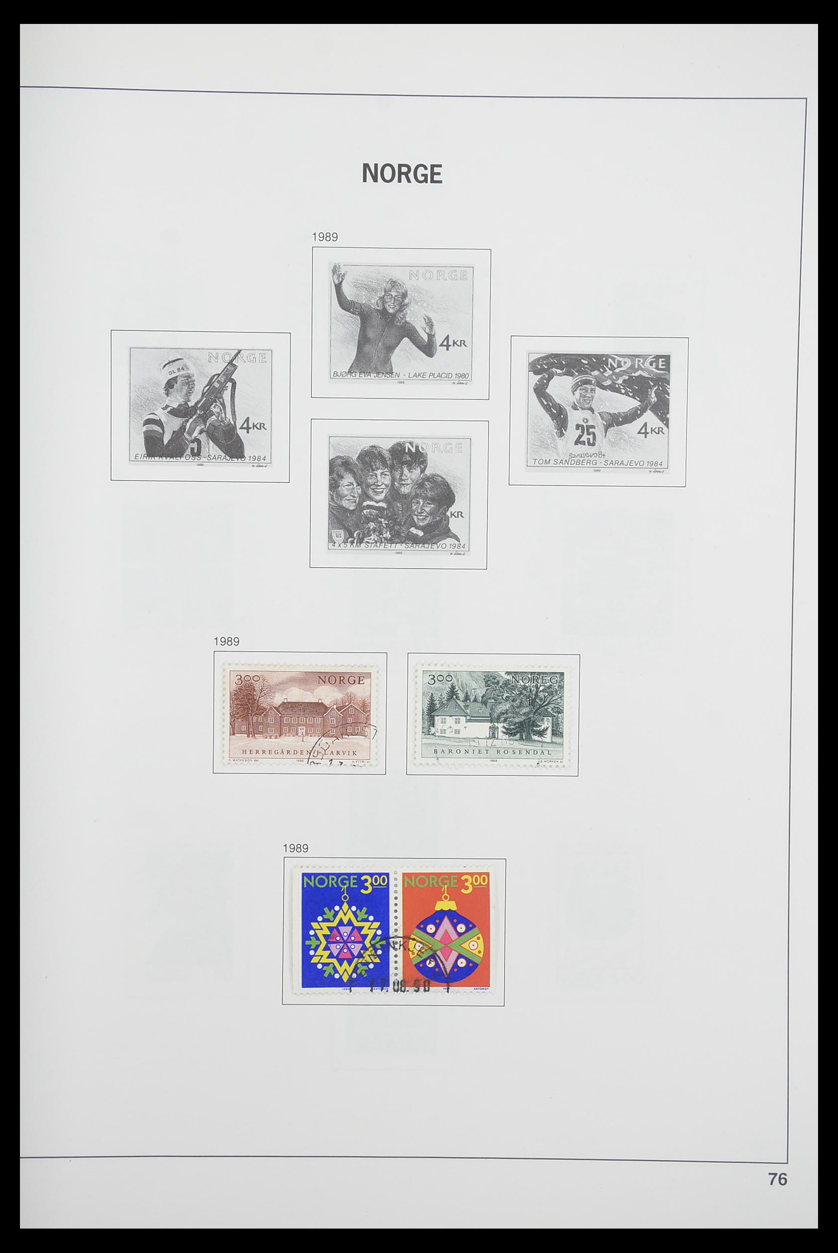 33486 080 - Postzegelverzameling 33486 Noorwegen 1856-1996.