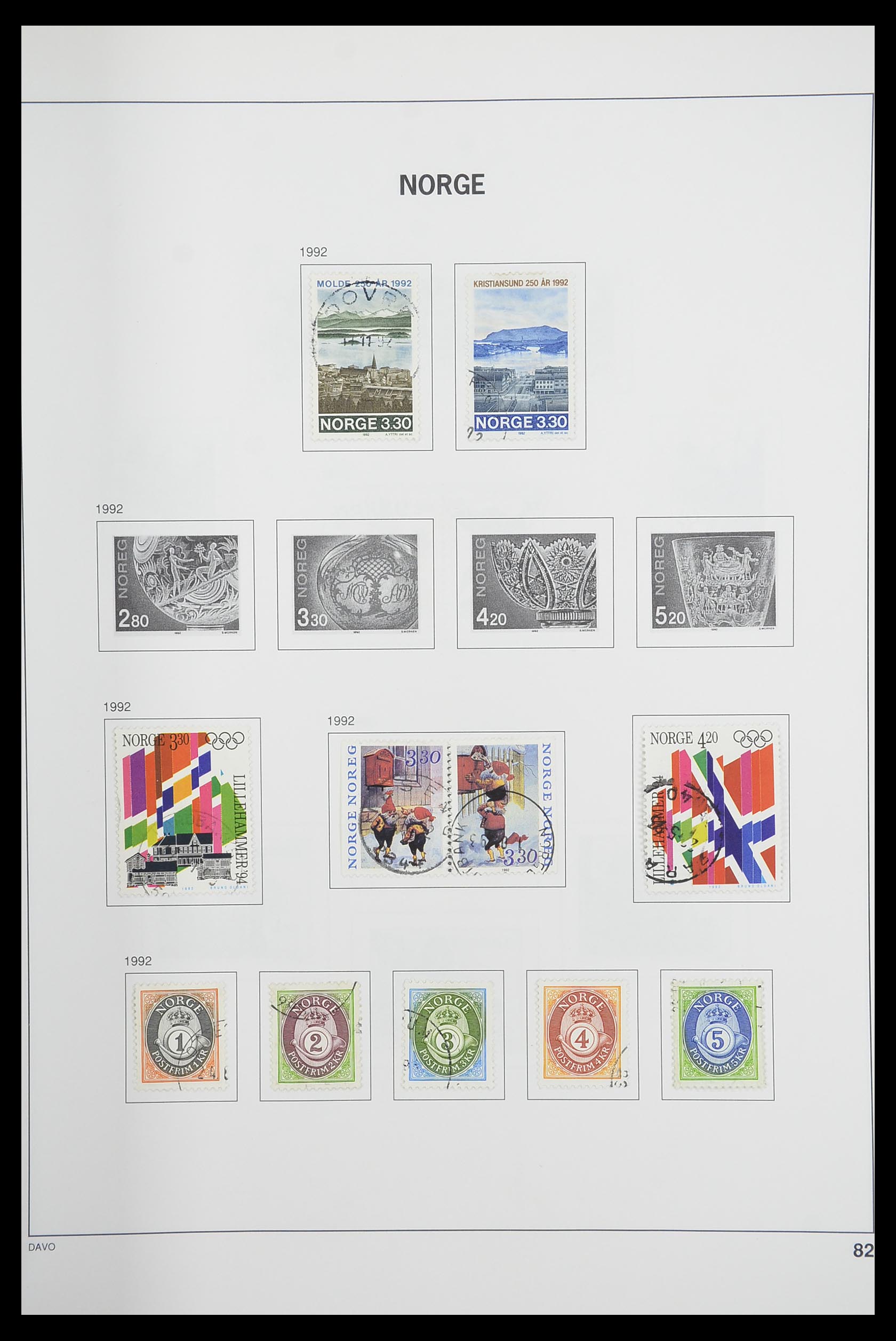 33486 086 - Stamp collection 33486 Norway 1856-1996.
