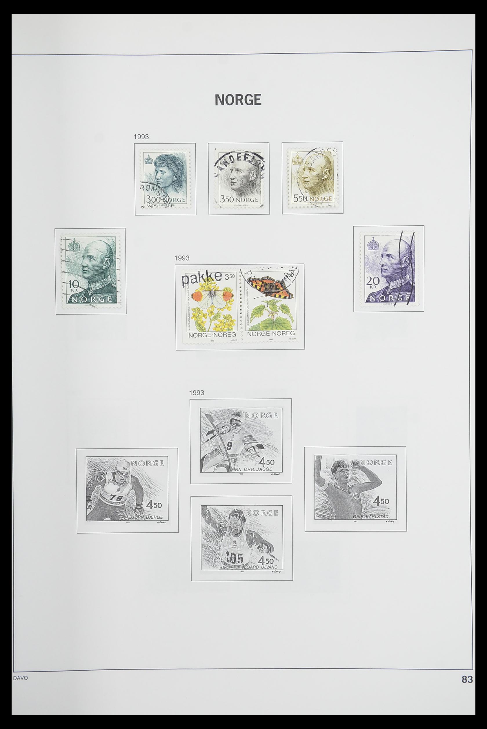 33486 087 - Postzegelverzameling 33486 Noorwegen 1856-1996.