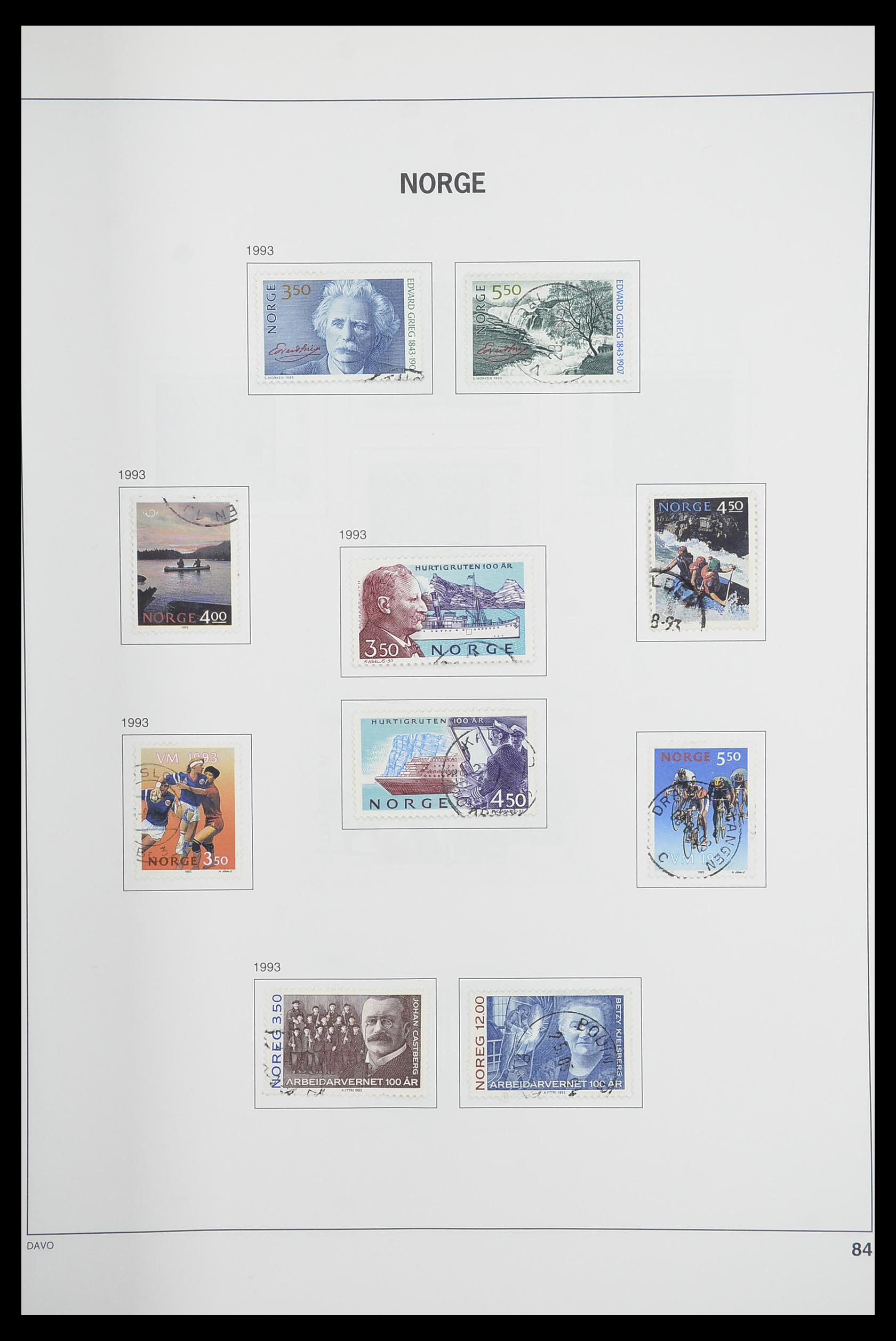 33486 088 - Postzegelverzameling 33486 Noorwegen 1856-1996.