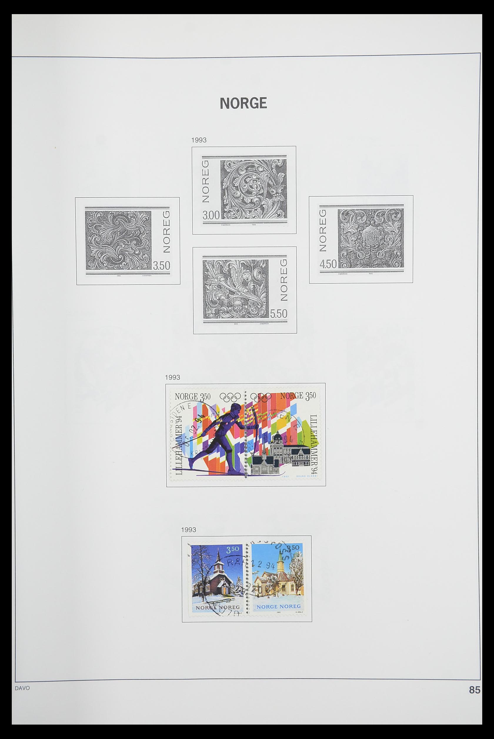 33486 089 - Postzegelverzameling 33486 Noorwegen 1856-1996.