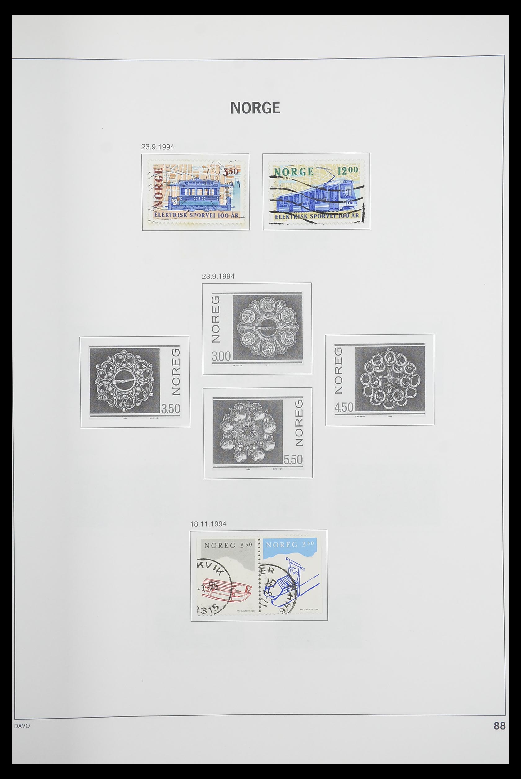 33486 092 - Postzegelverzameling 33486 Noorwegen 1856-1996.