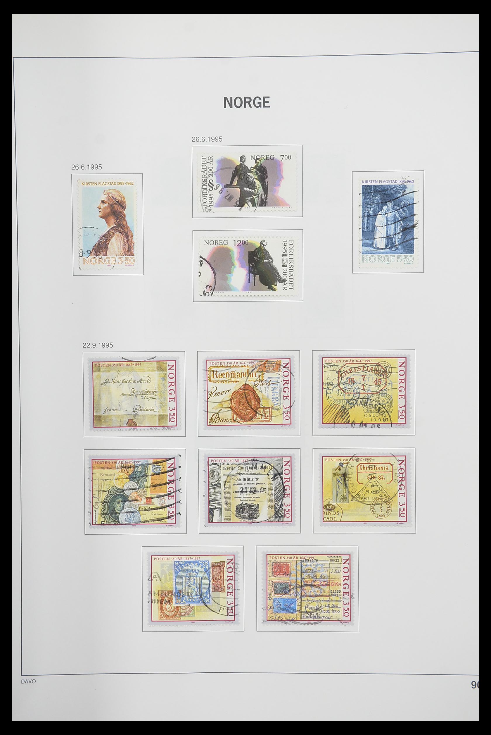 33486 094 - Postzegelverzameling 33486 Noorwegen 1856-1996.