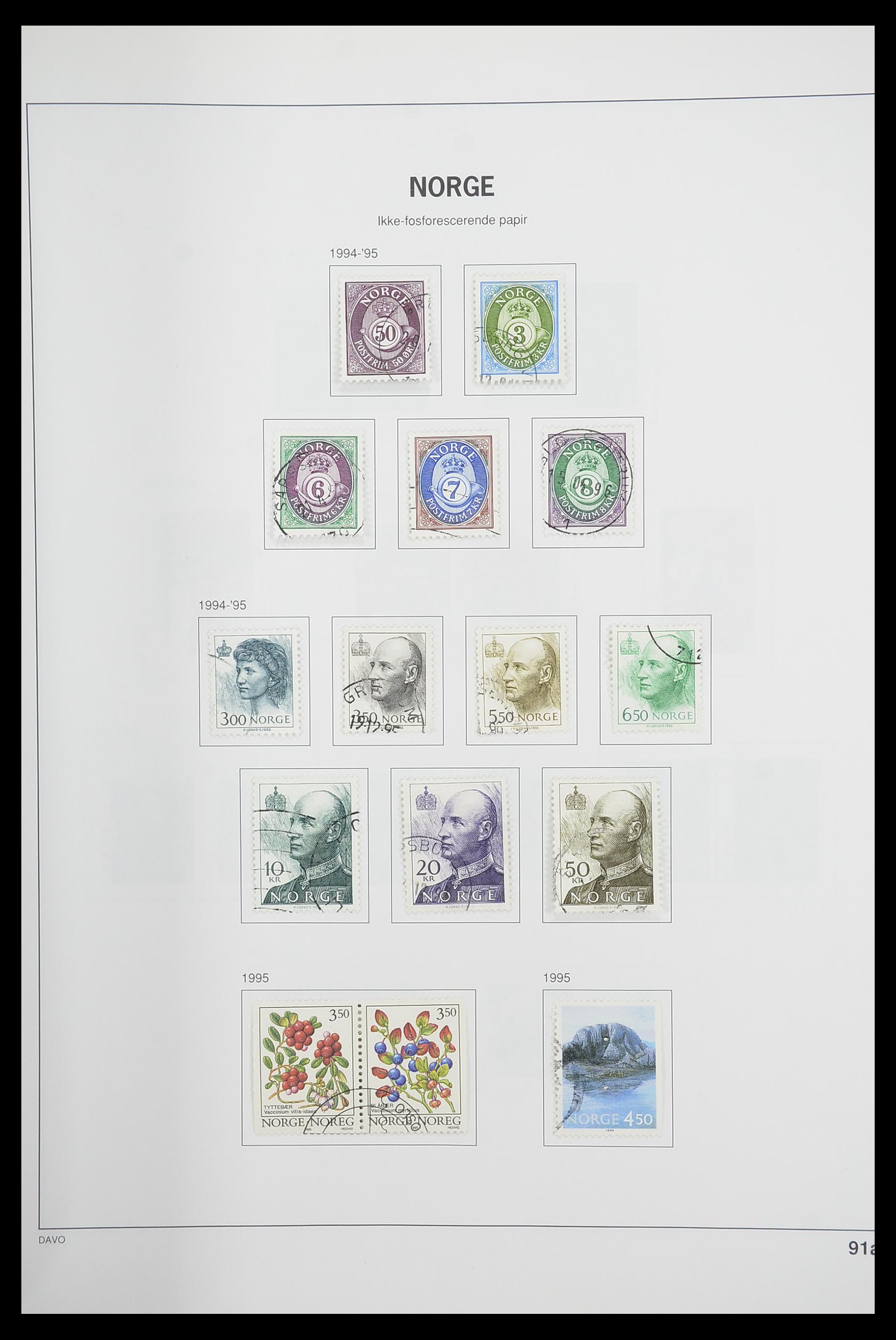 33486 096 - Postzegelverzameling 33486 Noorwegen 1856-1996.