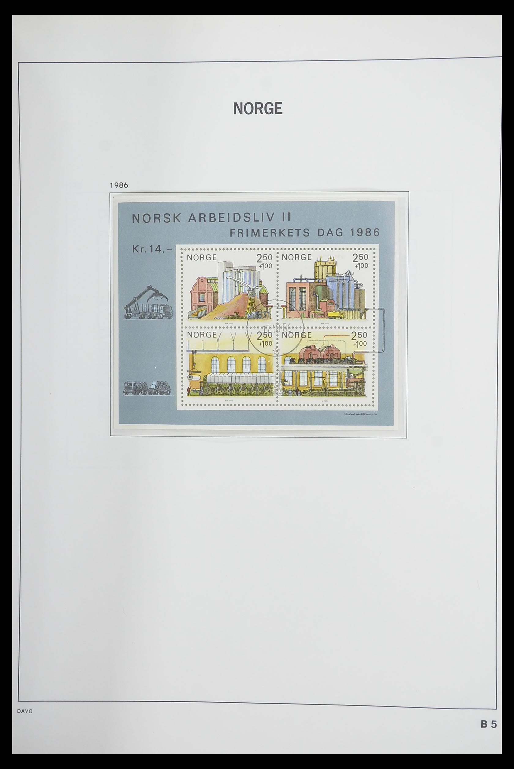 33486 104 - Postzegelverzameling 33486 Noorwegen 1856-1996.