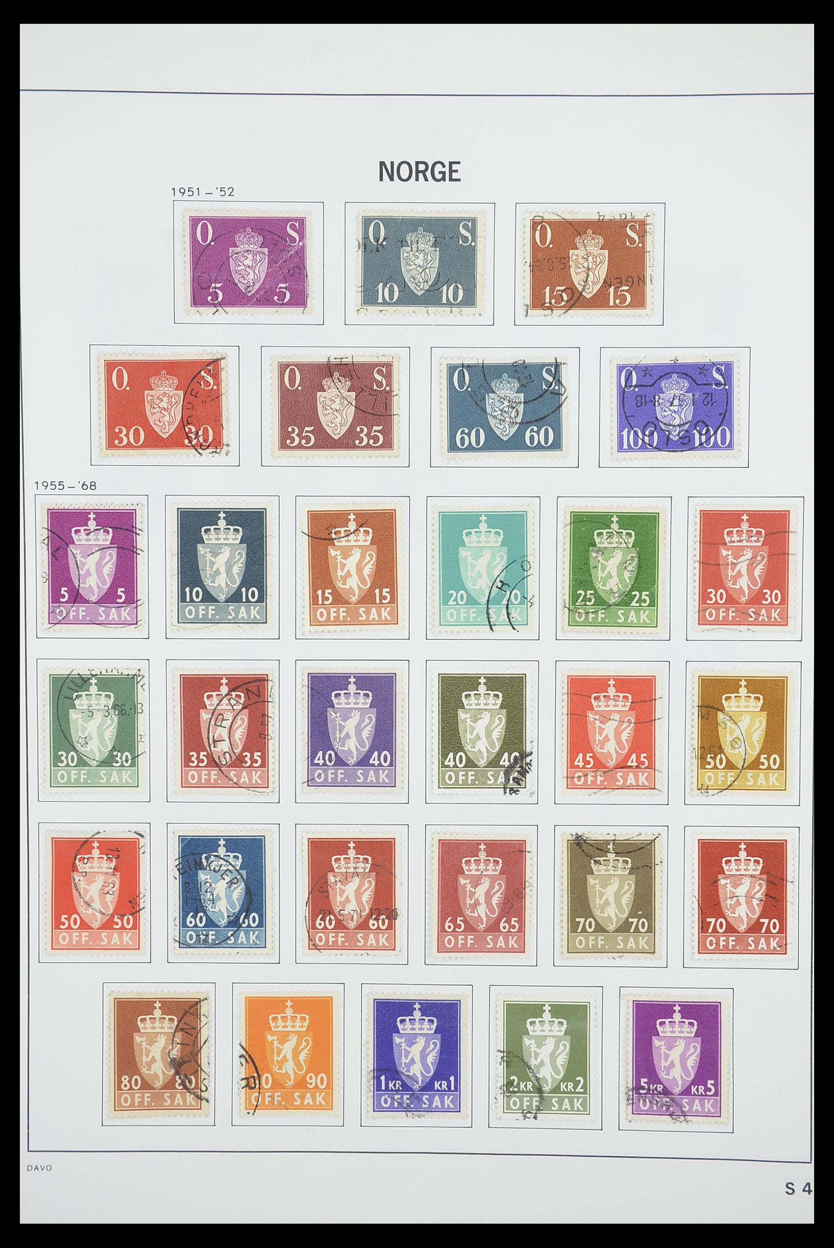 33486 111 - Stamp collection 33486 Norway 1856-1996.