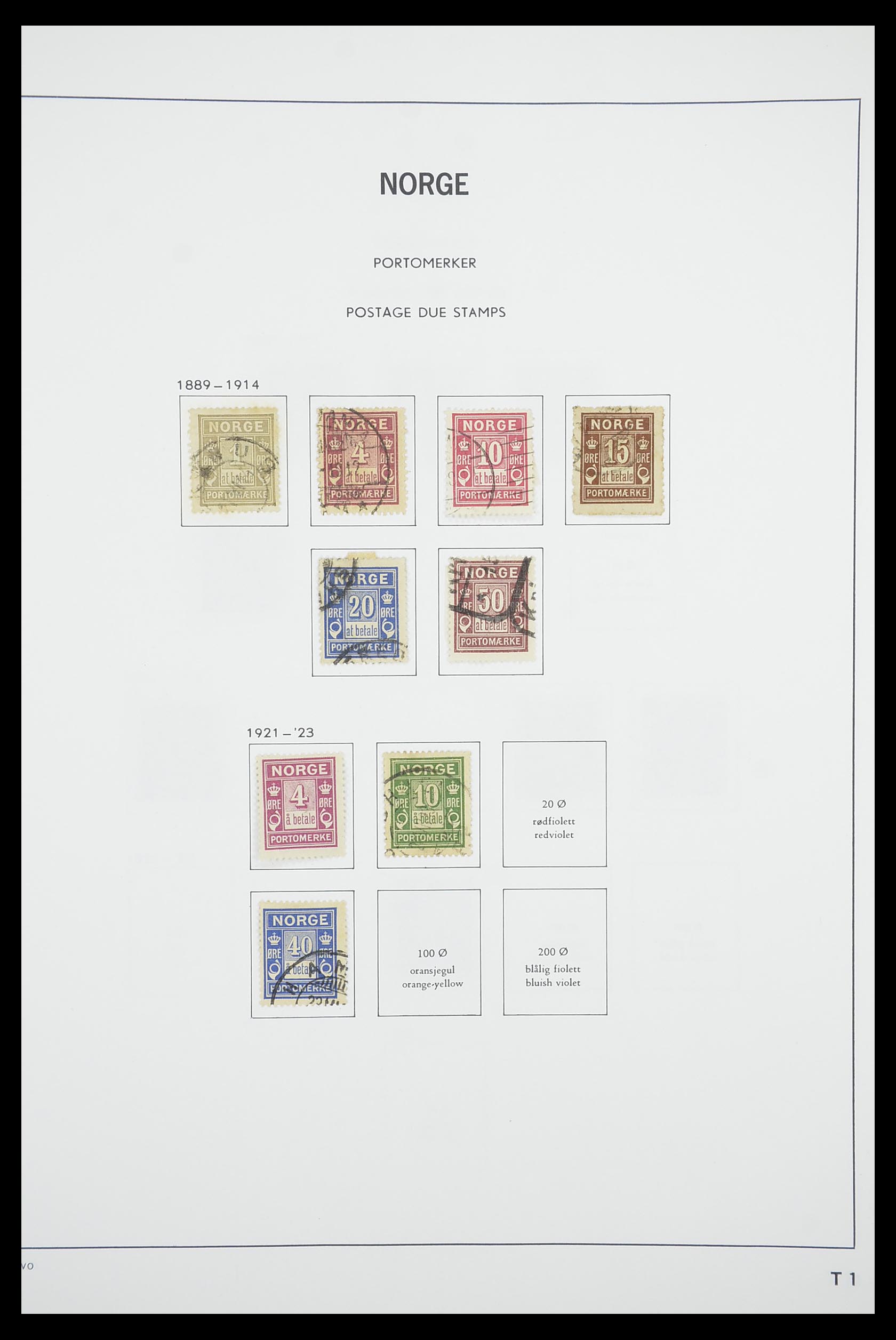 33486 114 - Postzegelverzameling 33486 Noorwegen 1856-1996.