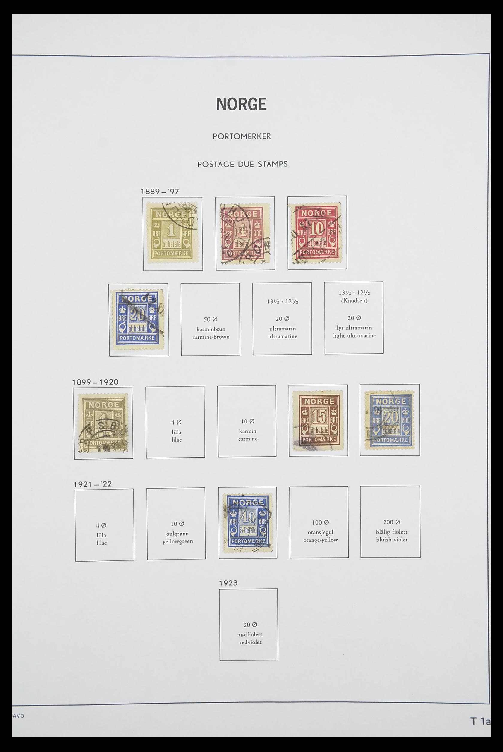 33486 115 - Postzegelverzameling 33486 Noorwegen 1856-1996.