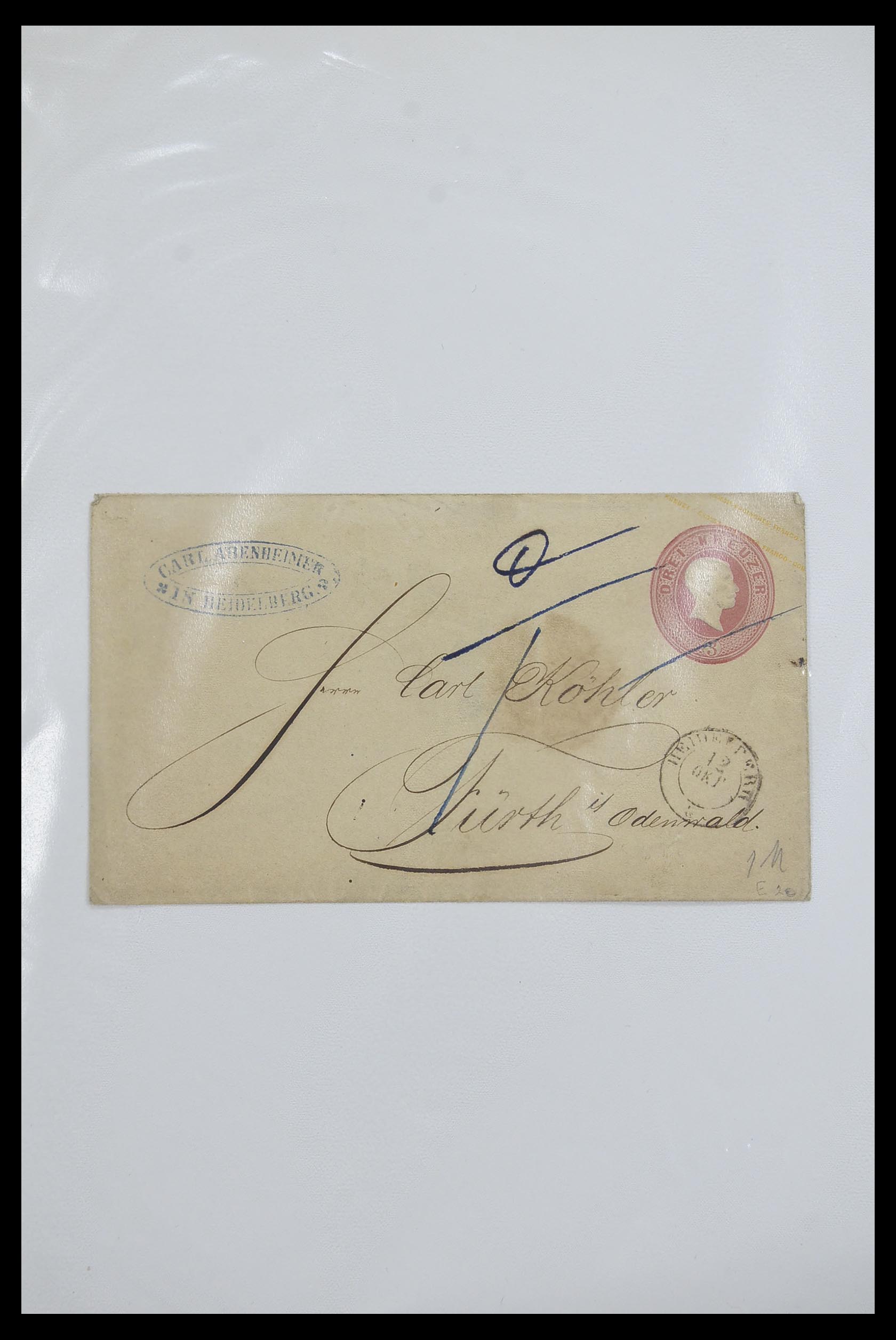 33487 001 - Postzegelverzameling 33487 Oud Duitse Staten brieven 1858-1920.