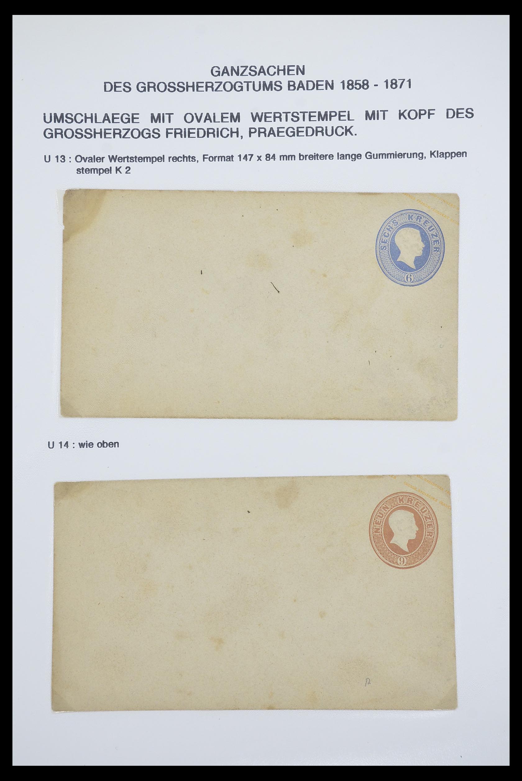 33487 006 - Postzegelverzameling 33487 Oud Duitse Staten brieven 1858-1920.
