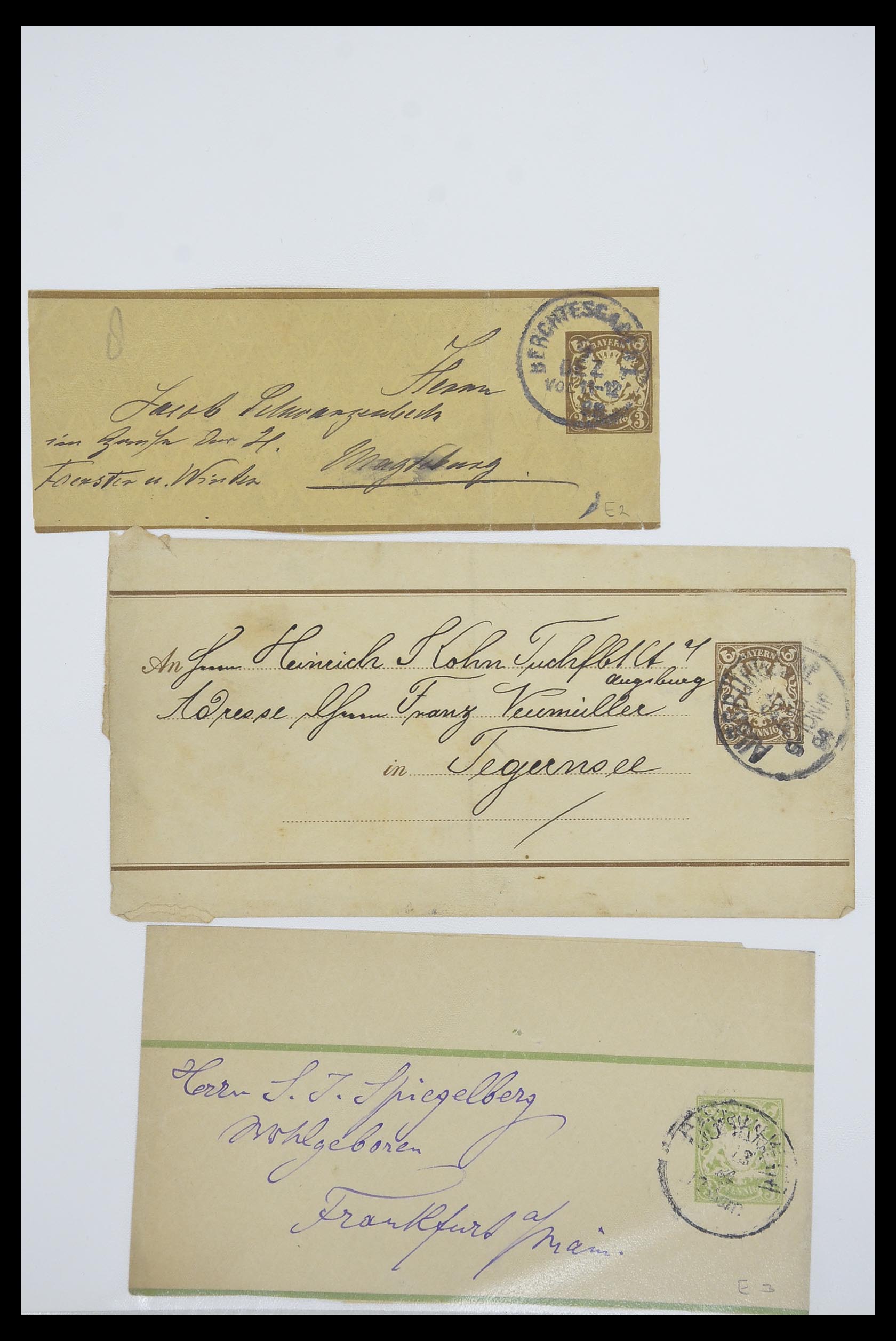 33487 007 - Stamp collection 33487 Old German States covers 1858-1920.