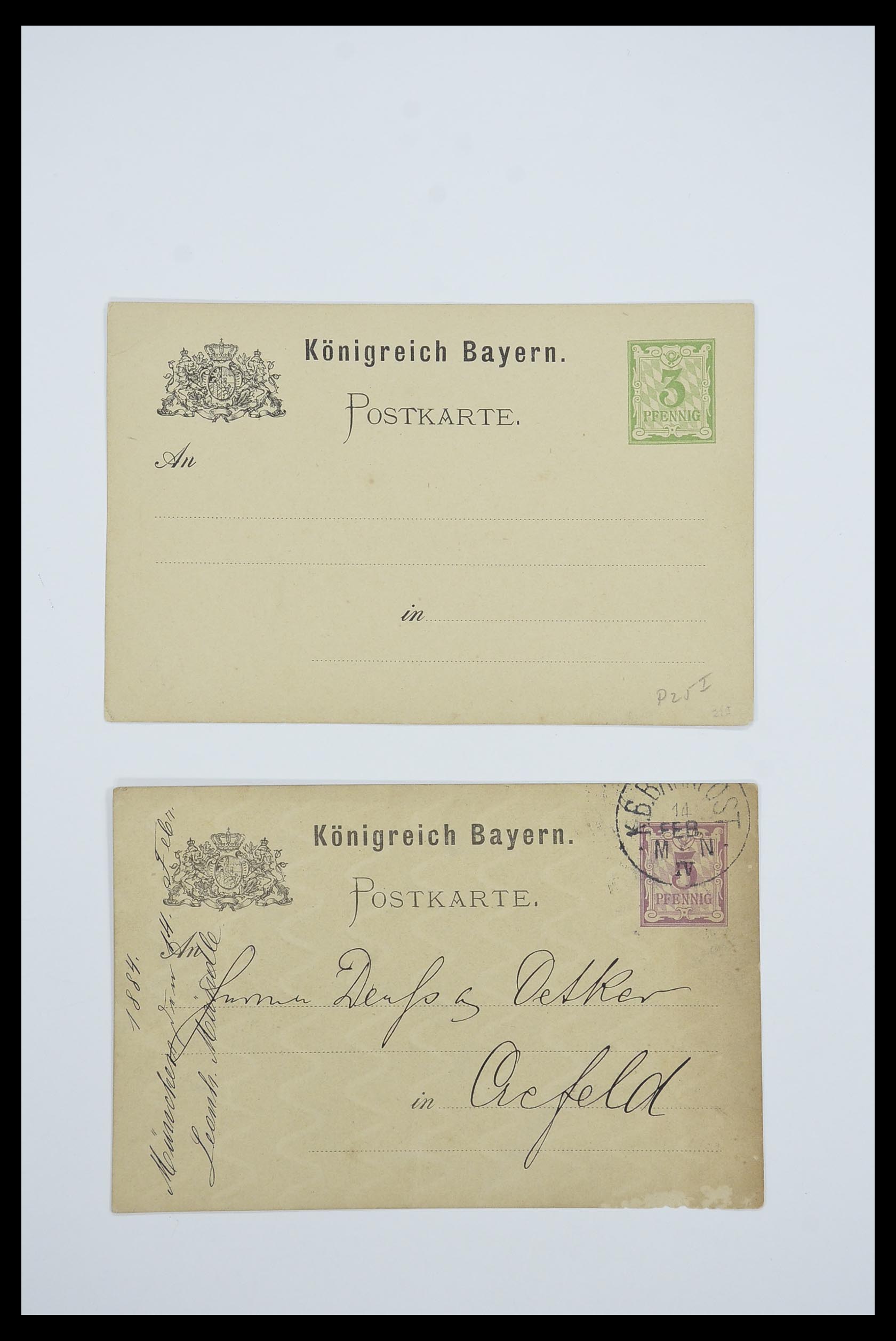 33487 028 - Stamp collection 33487 Old German States covers 1858-1920.