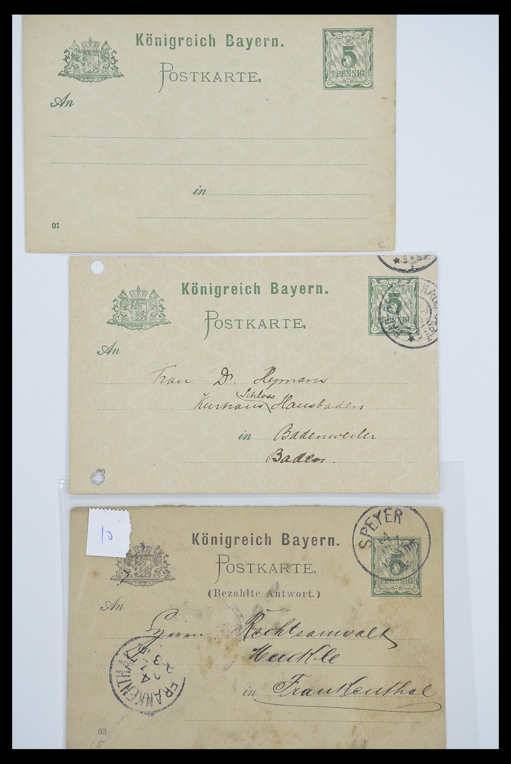 33487 041 - Postzegelverzameling 33487 Oud Duitse Staten brieven 1858-1920.