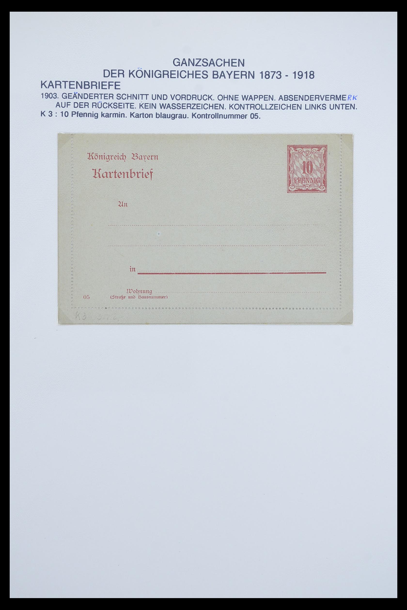 33487 046 - Postzegelverzameling 33487 Oud Duitse Staten brieven 1858-1920.