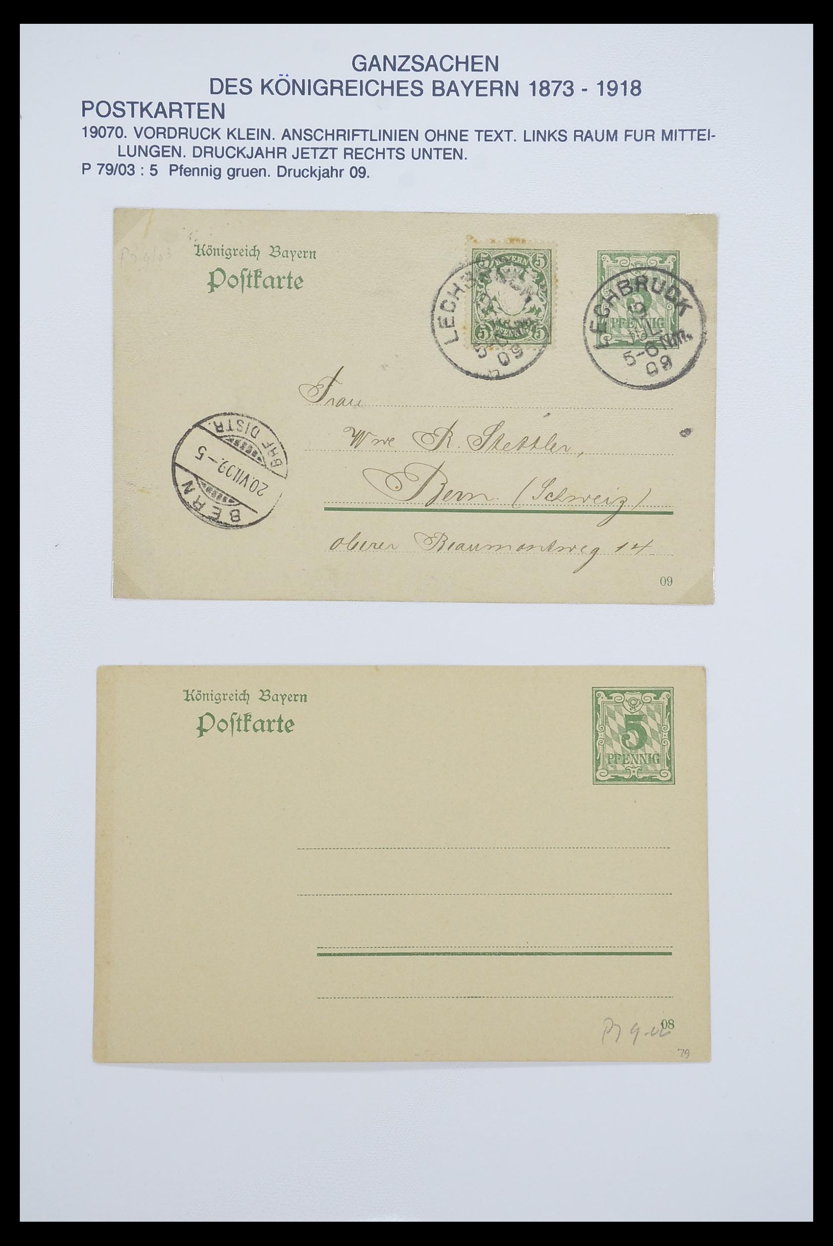 33487 048 - Stamp collection 33487 Old German States covers 1858-1920.