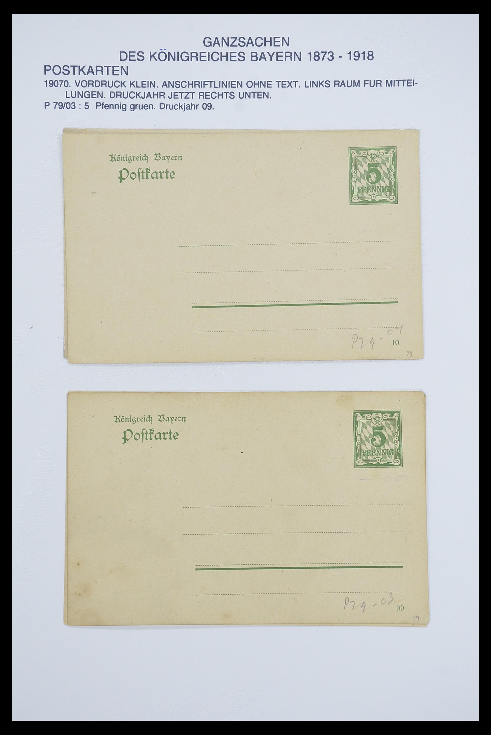 33487 049 - Stamp collection 33487 Old German States covers 1858-1920.