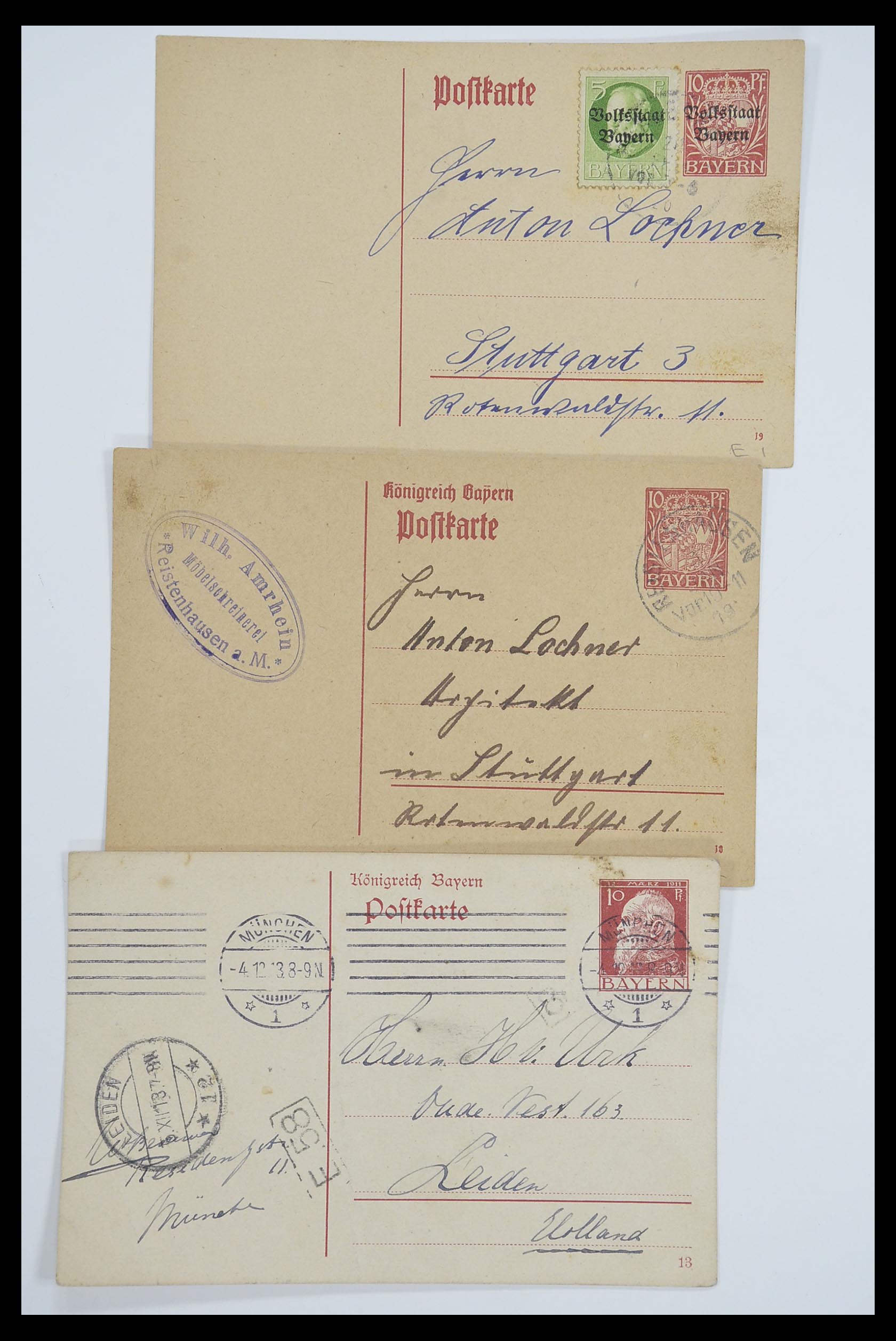 33487 051 - Stamp collection 33487 Old German States covers 1858-1920.