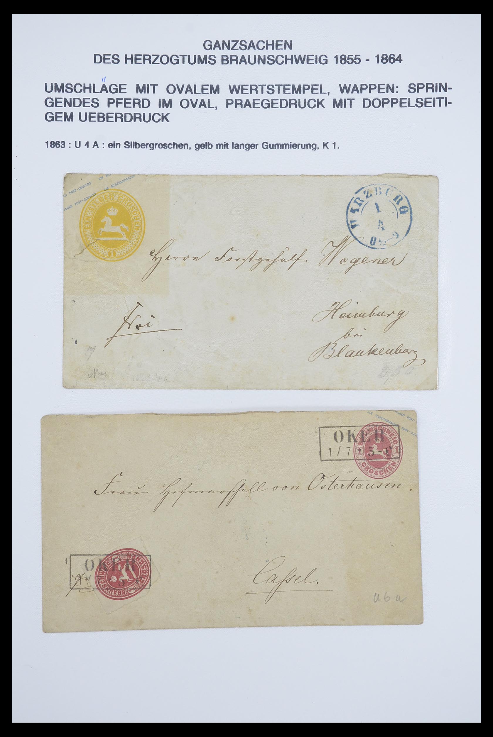 33487 060 - Stamp collection 33487 Old German States covers 1858-1920.
