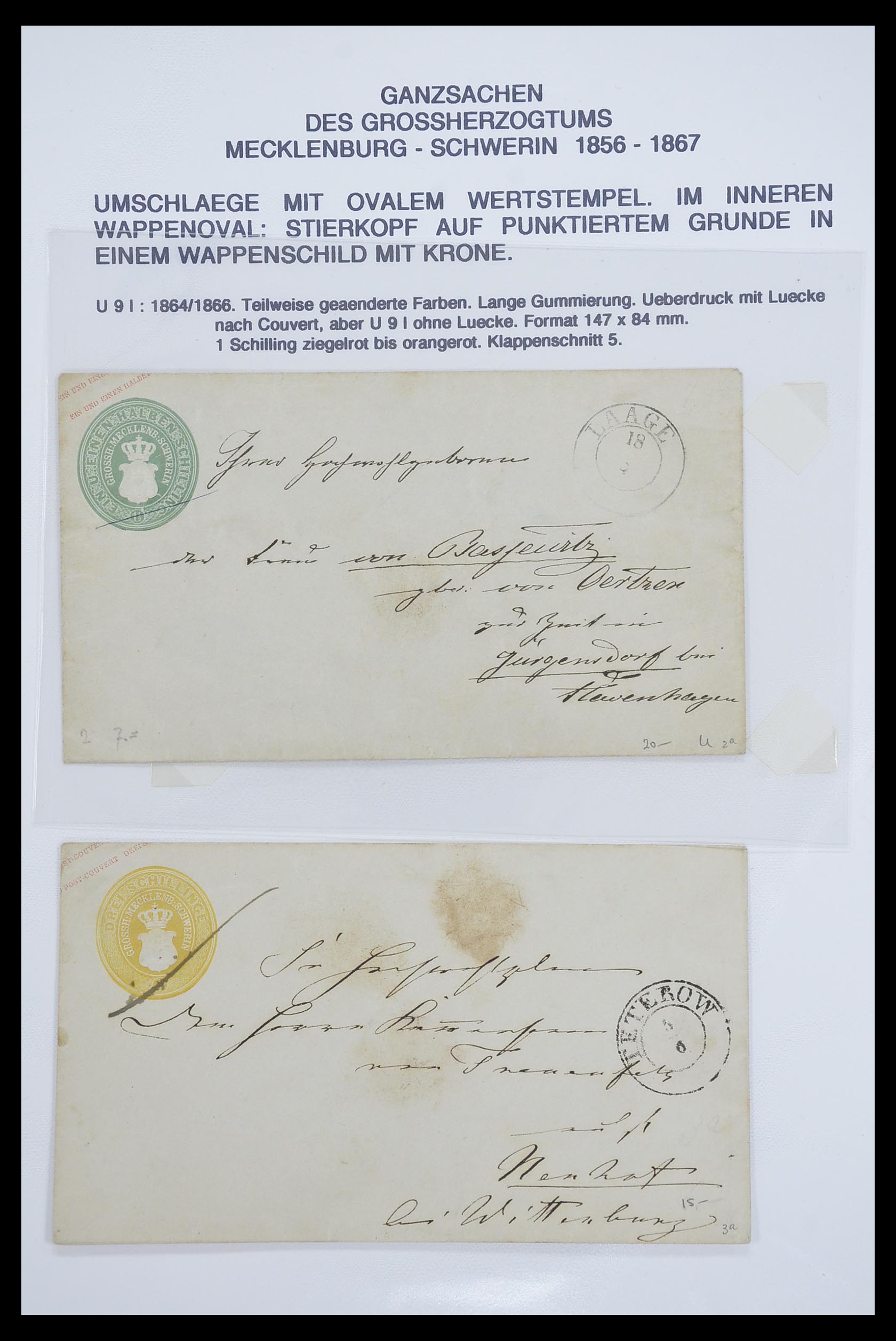 33487 076 - Stamp collection 33487 Old German States covers 1858-1920.