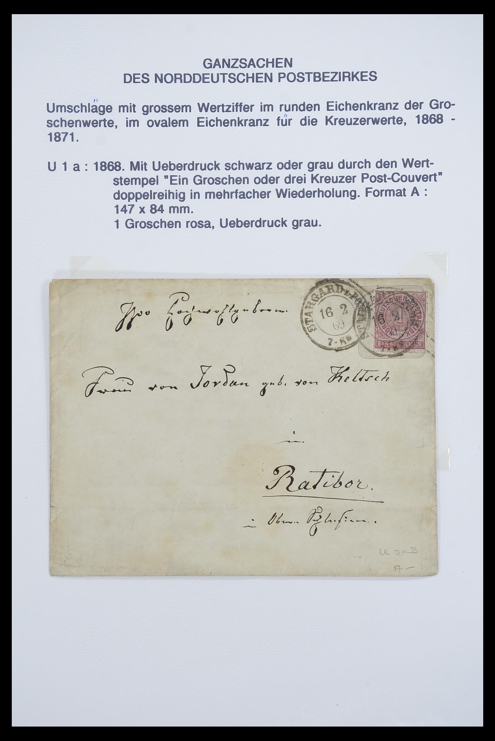 33487 080 - Stamp collection 33487 Old German States covers 1858-1920.