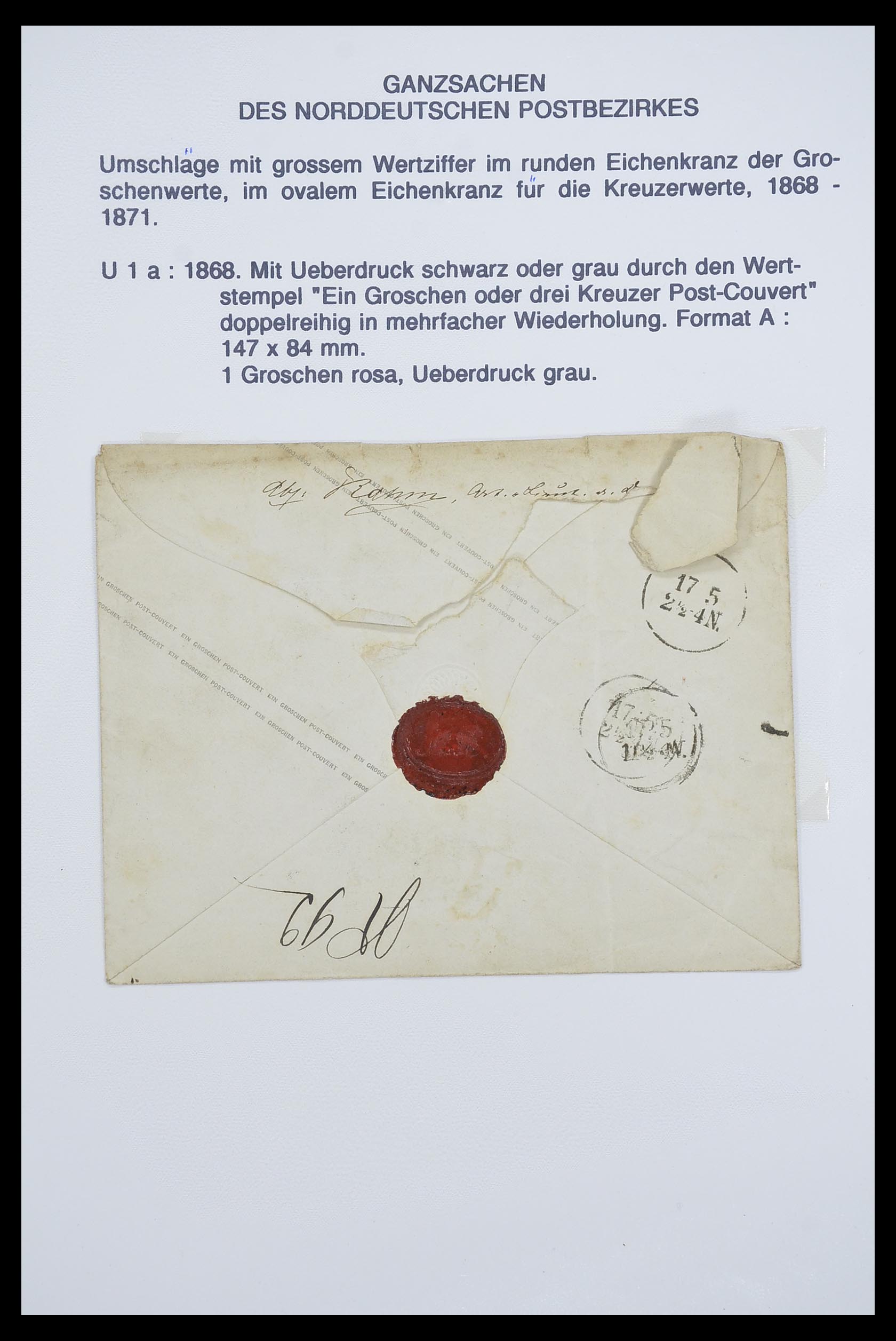33487 082 - Stamp collection 33487 Old German States covers 1858-1920.