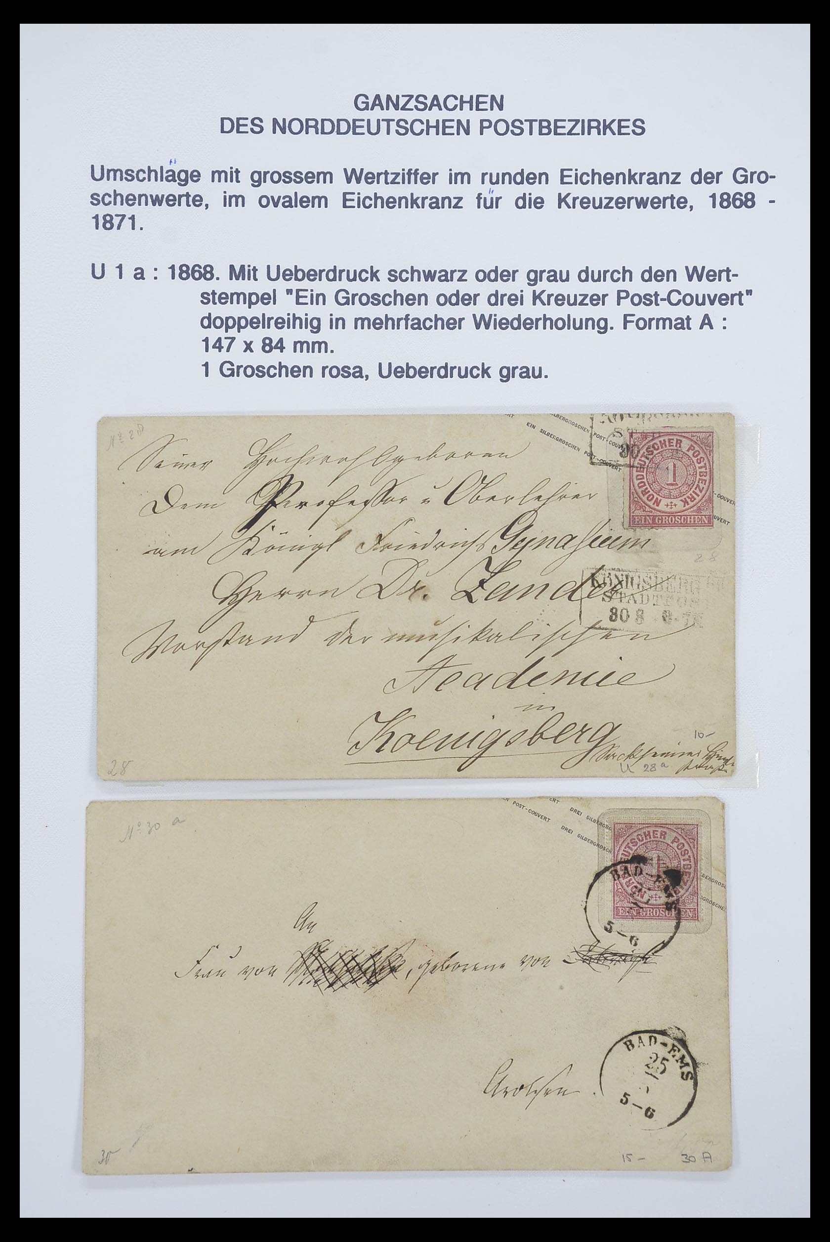 33487 083 - Stamp collection 33487 Old German States covers 1858-1920.