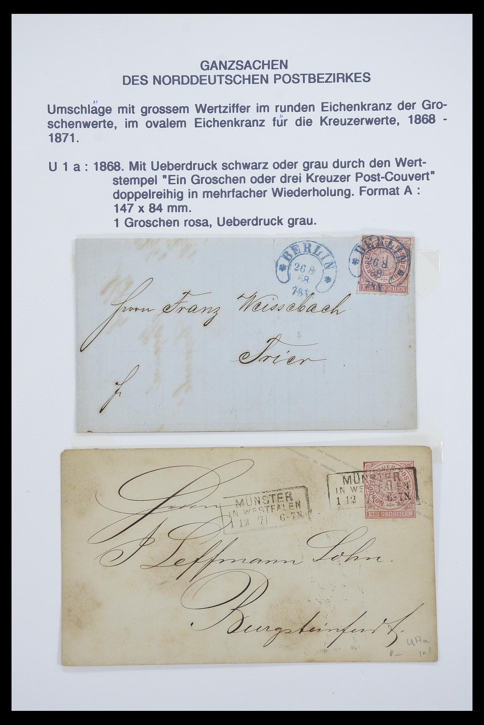 33487 084 - Stamp collection 33487 Old German States covers 1858-1920.