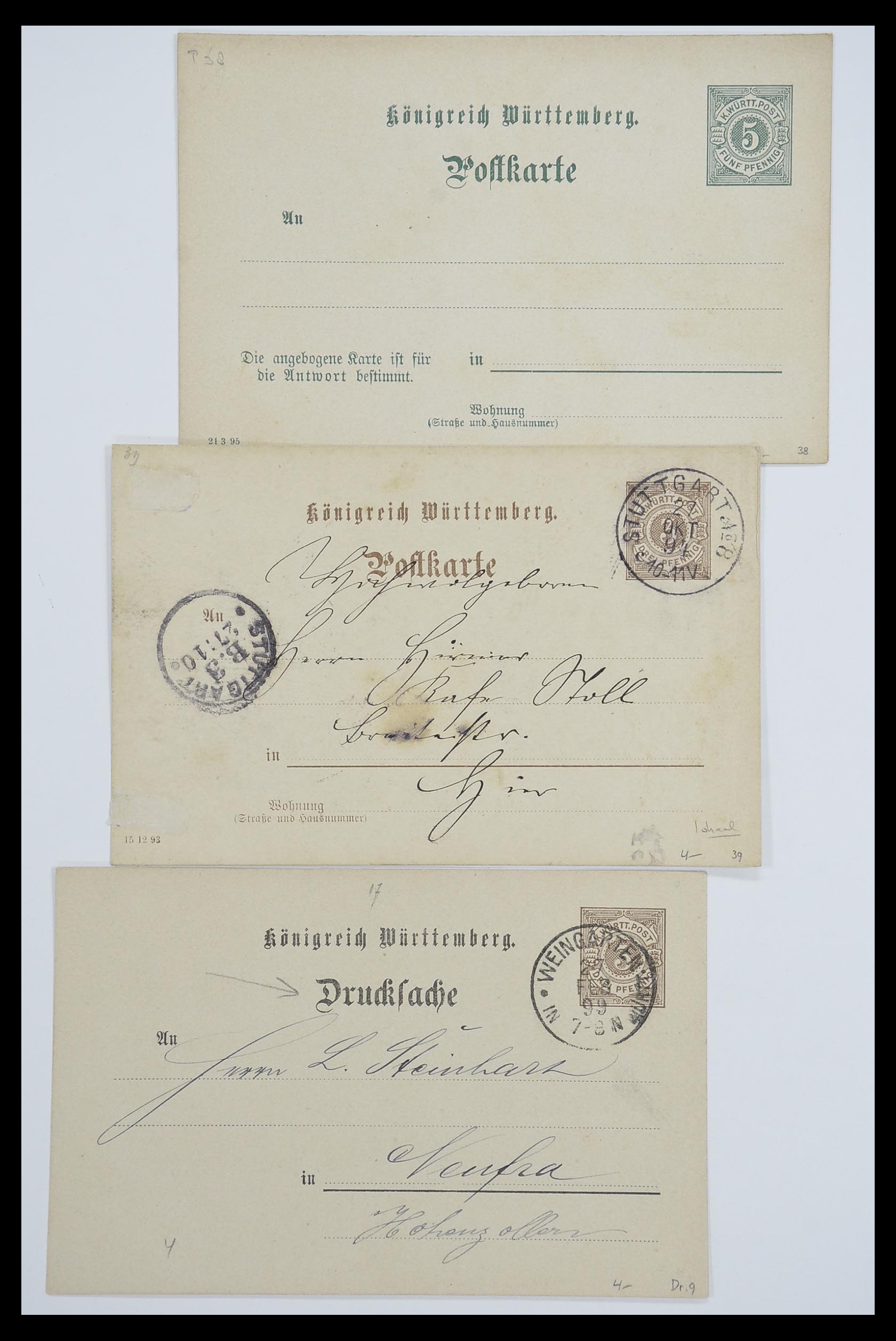 33487 144 - Stamp collection 33487 Old German States covers 1858-1920.