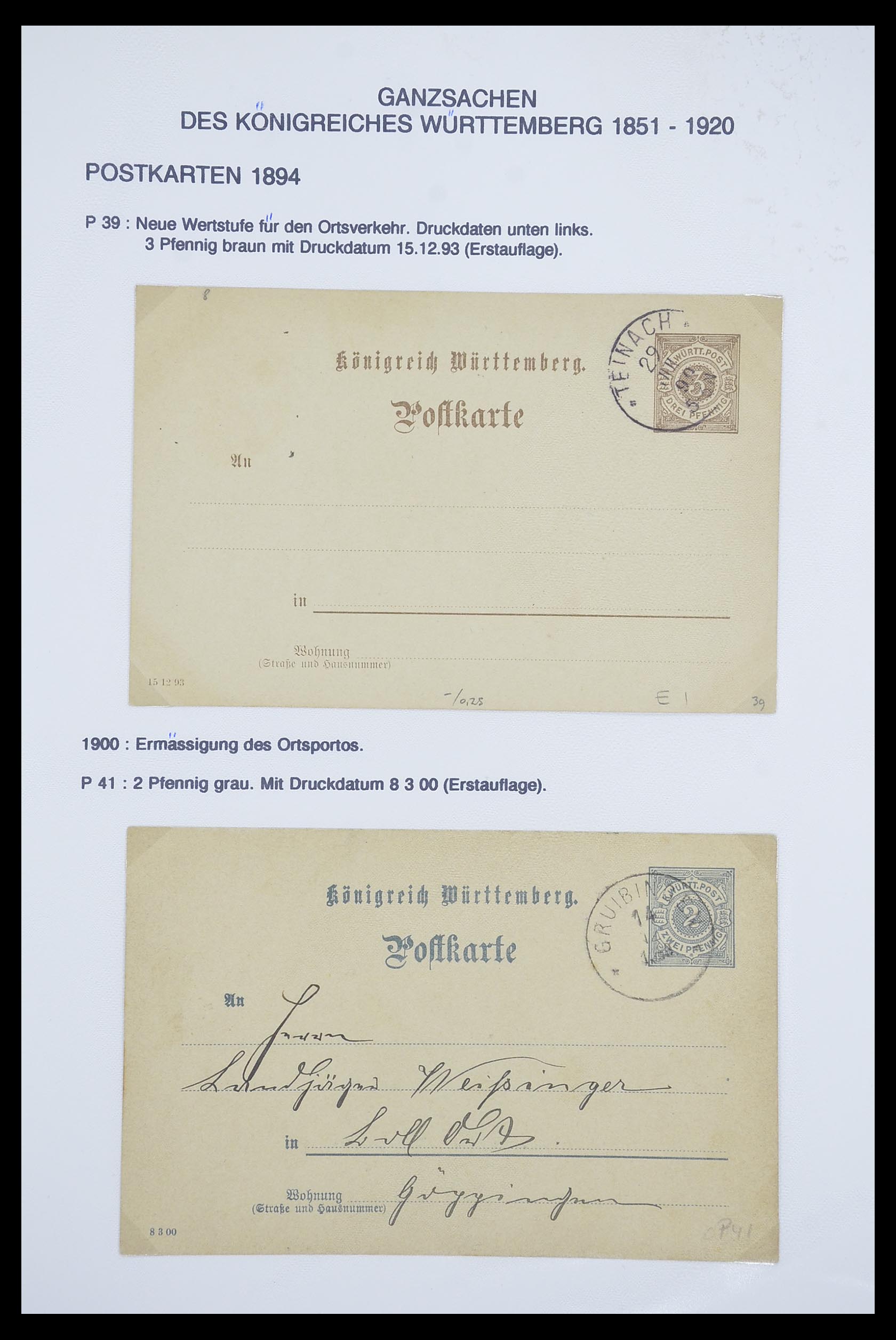 33487 145 - Stamp collection 33487 Old German States covers 1858-1920.