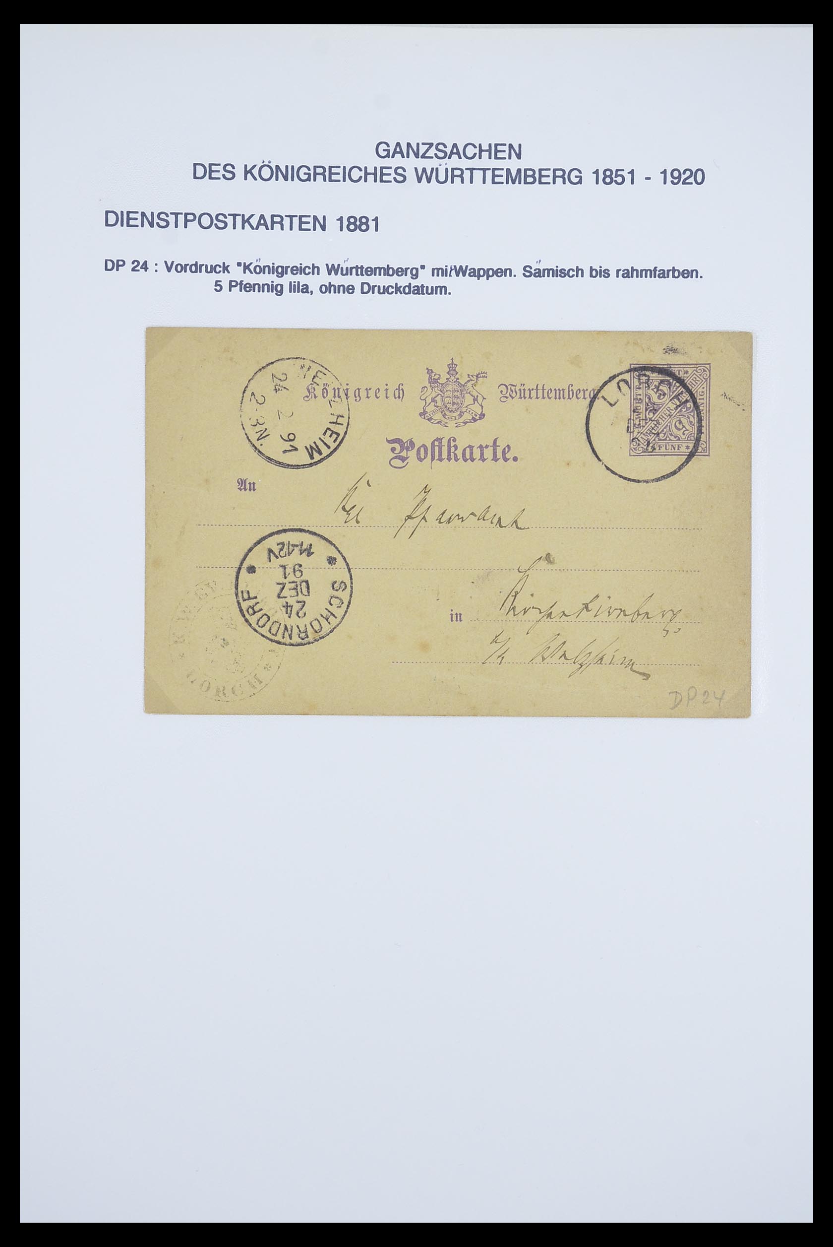 33487 150 - Stamp collection 33487 Old German States covers 1858-1920.