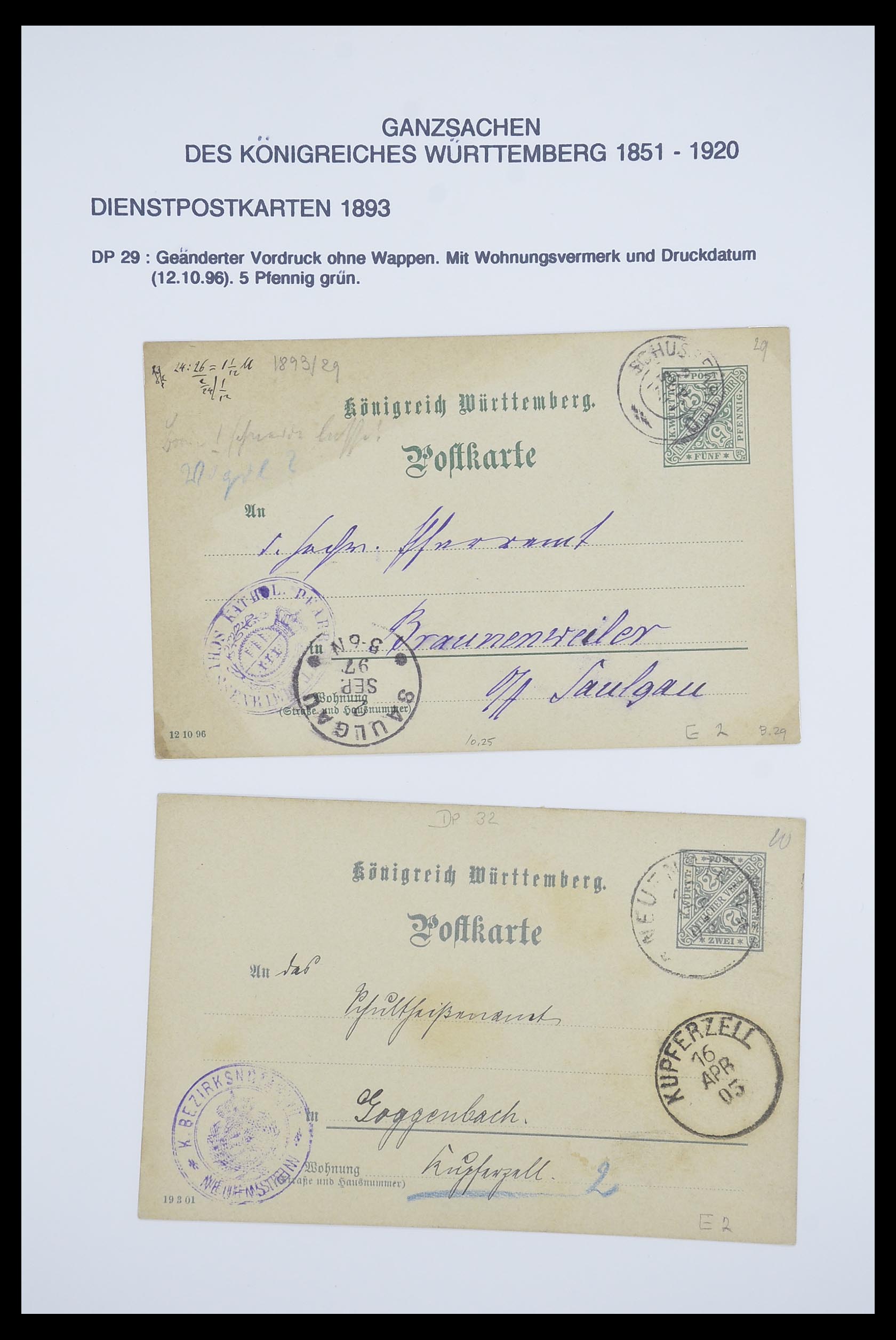33487 151 - Stamp collection 33487 Old German States covers 1858-1920.