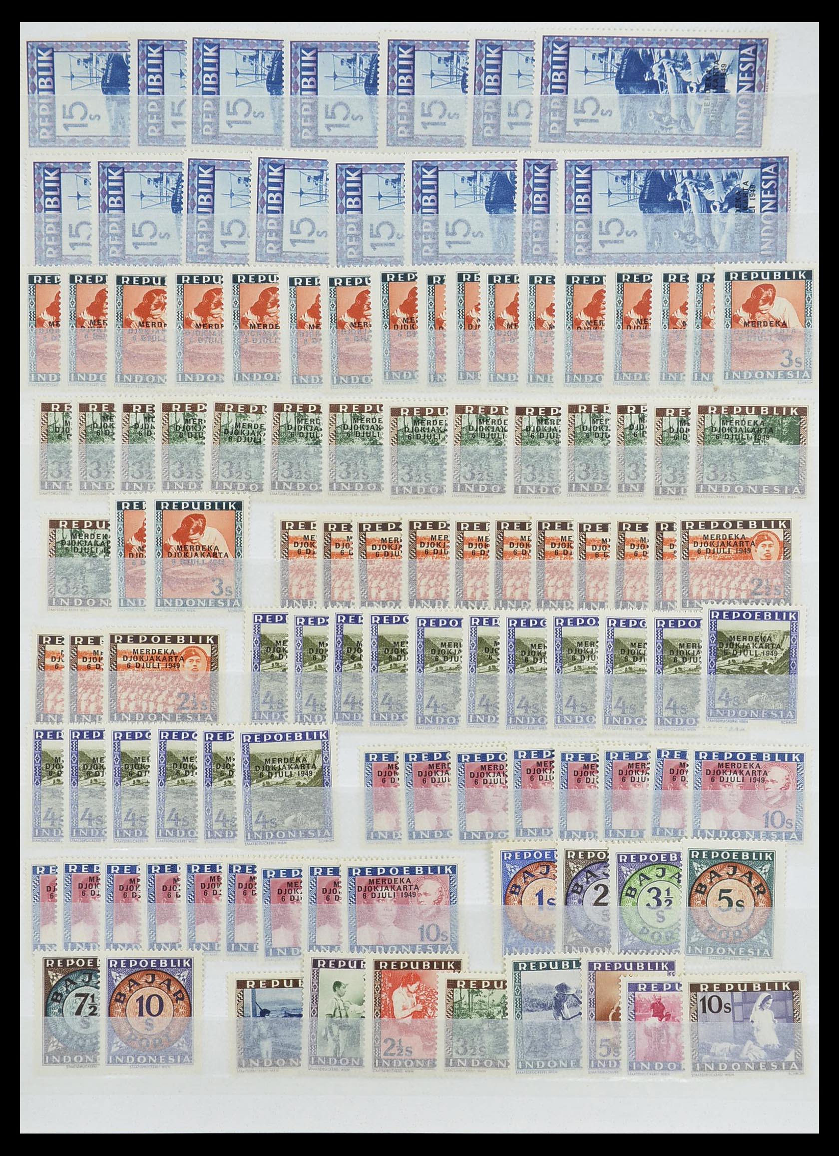 33489 008 - Postzegelverzameling 33489 Japanse bezetting Nederlands Indië en inte