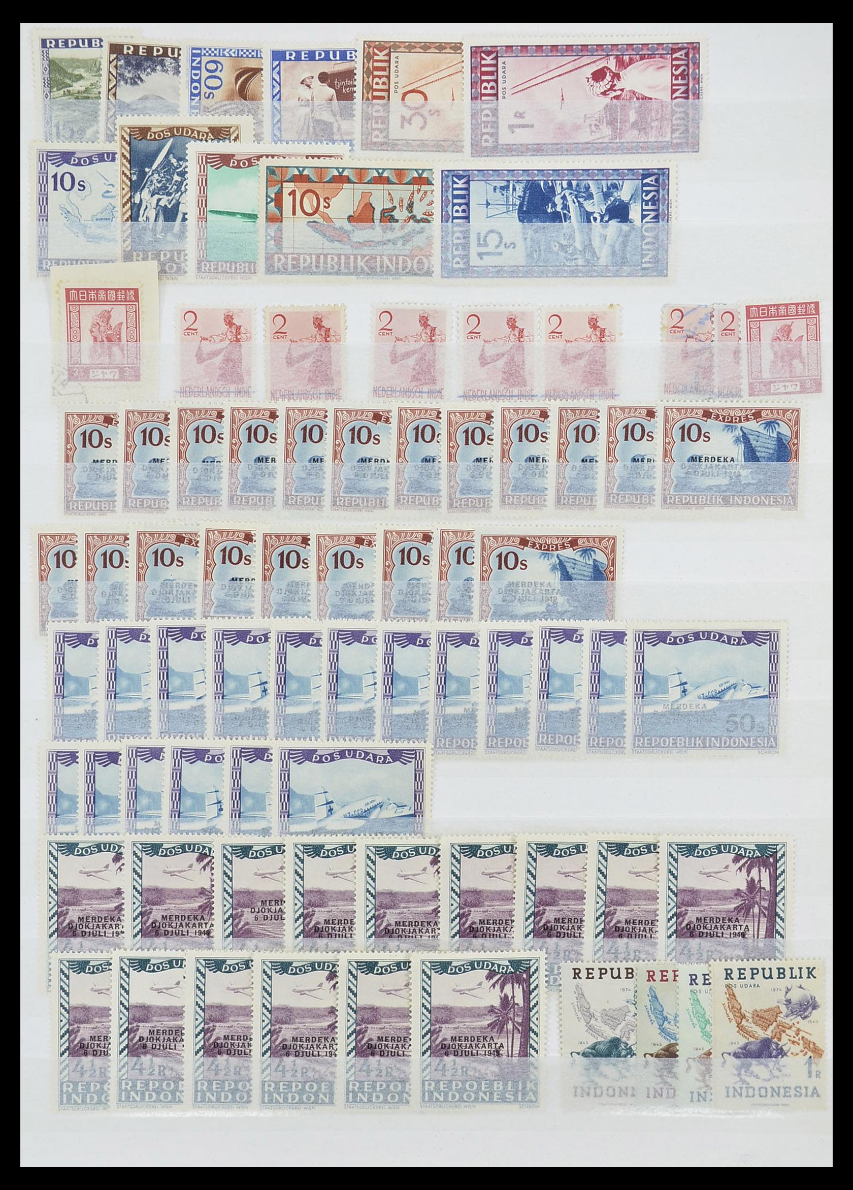 33489 009 - Stamp collection 33489 Japanese occupation Dutch east Indies and interim