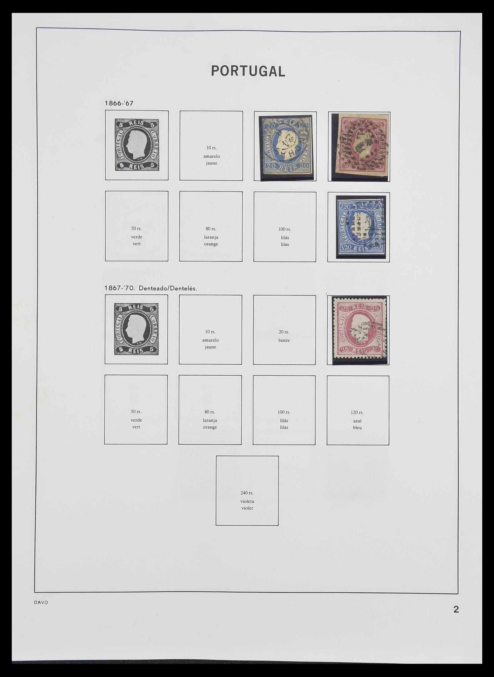 33491 002 - Postzegelverzameling 33491 Portugal 1853-2010.