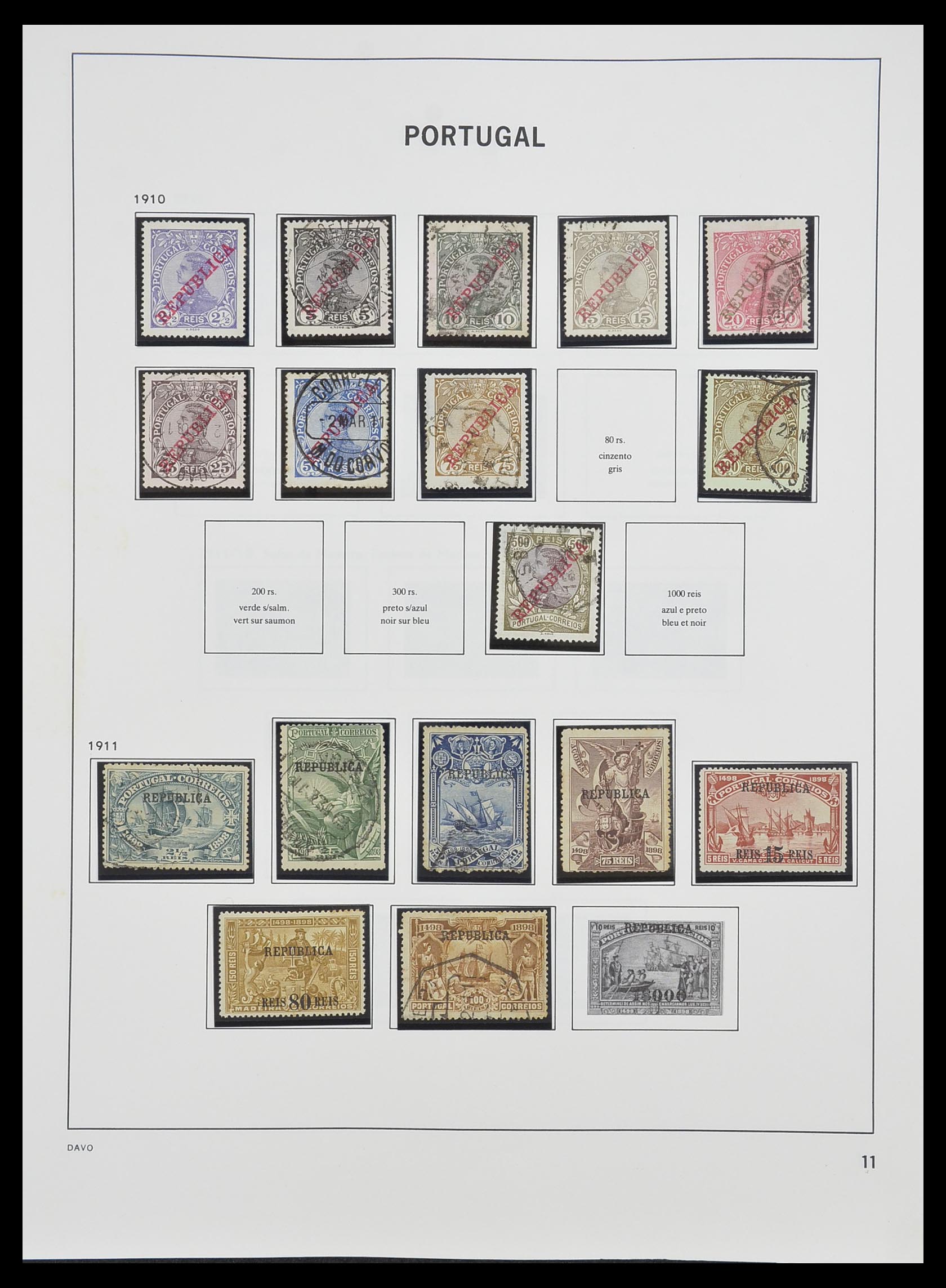 33491 011 - Postzegelverzameling 33491 Portugal 1853-2010.