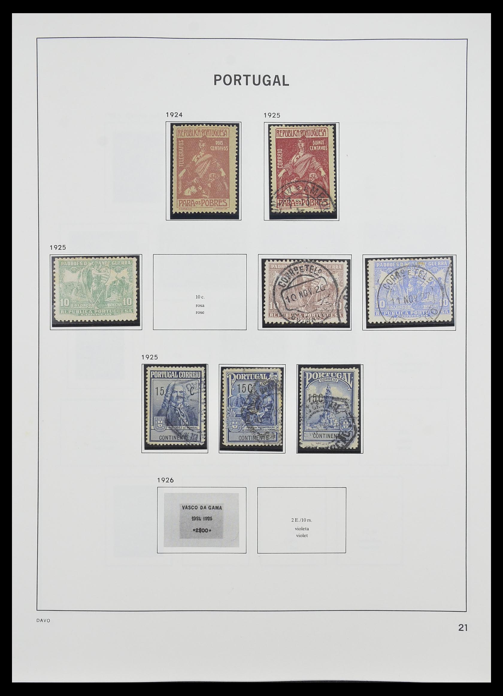 33491 020 - Postzegelverzameling 33491 Portugal 1853-2010.