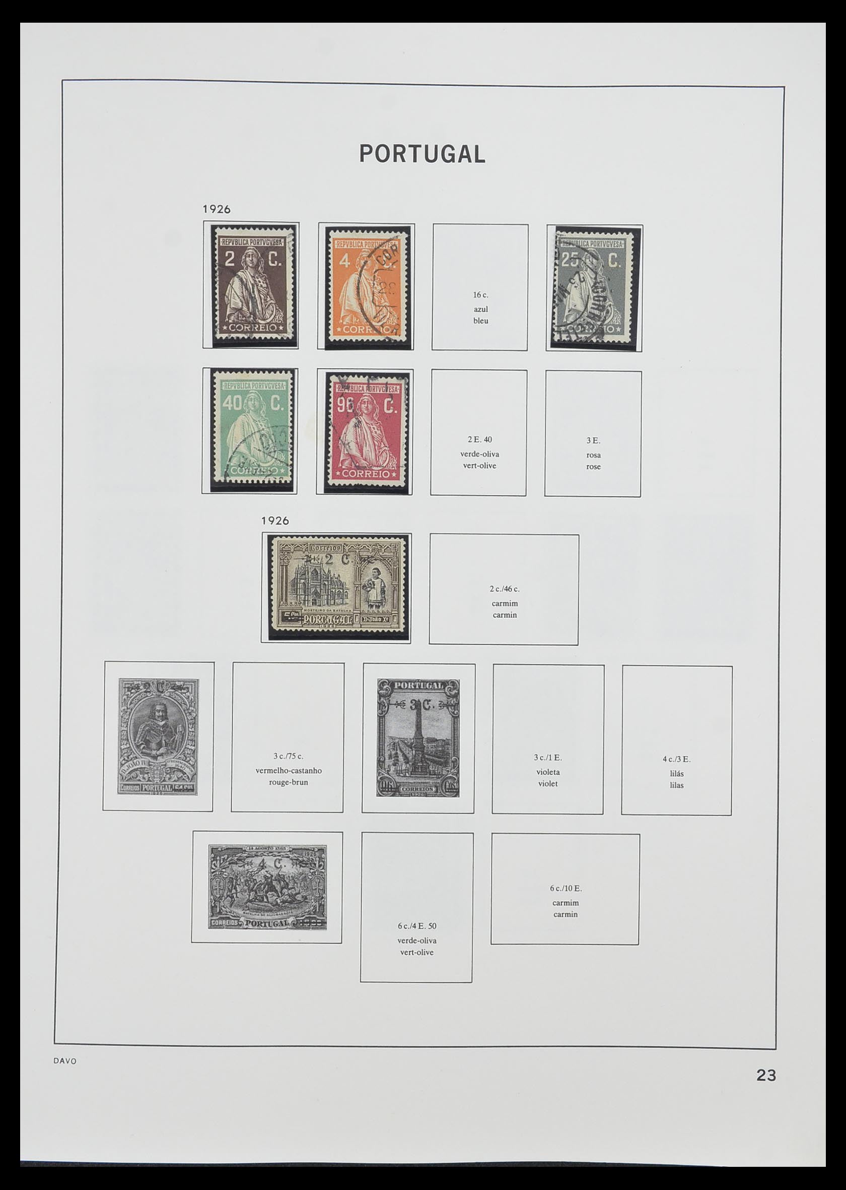 33491 022 - Postzegelverzameling 33491 Portugal 1853-2010.